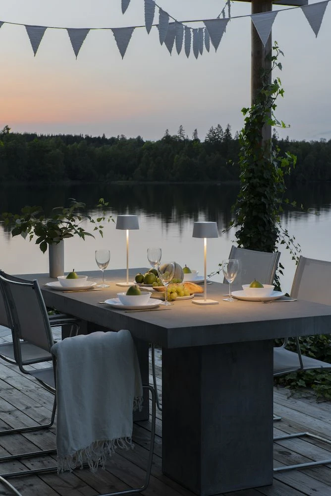 Gnosjö Konstsmide Capri Bordslampa Portabel, vit från Gnosjö Konstsmide, bild 4