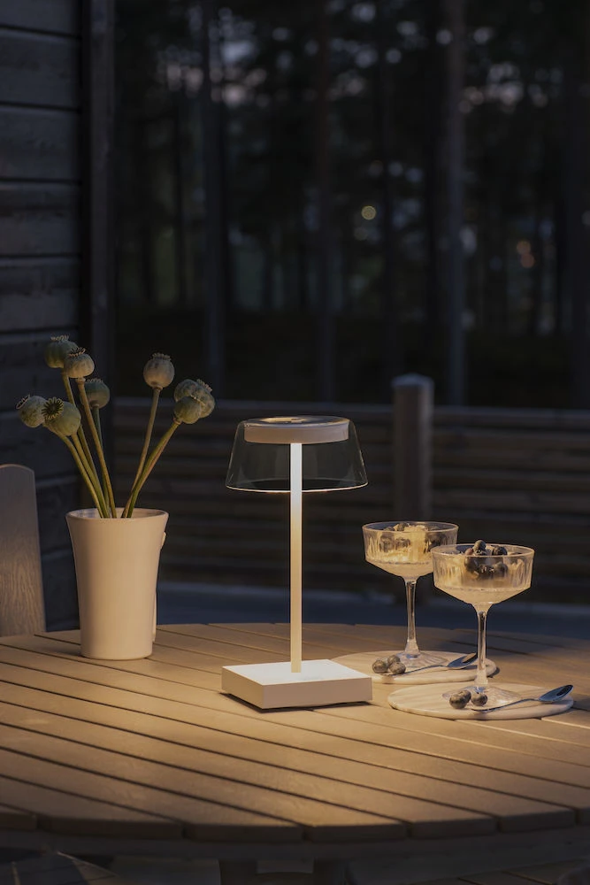 Gnosjö Konstsmide Scilla Bordslampa Portabel, vit från Gnosjö Konstsmide, bild 2