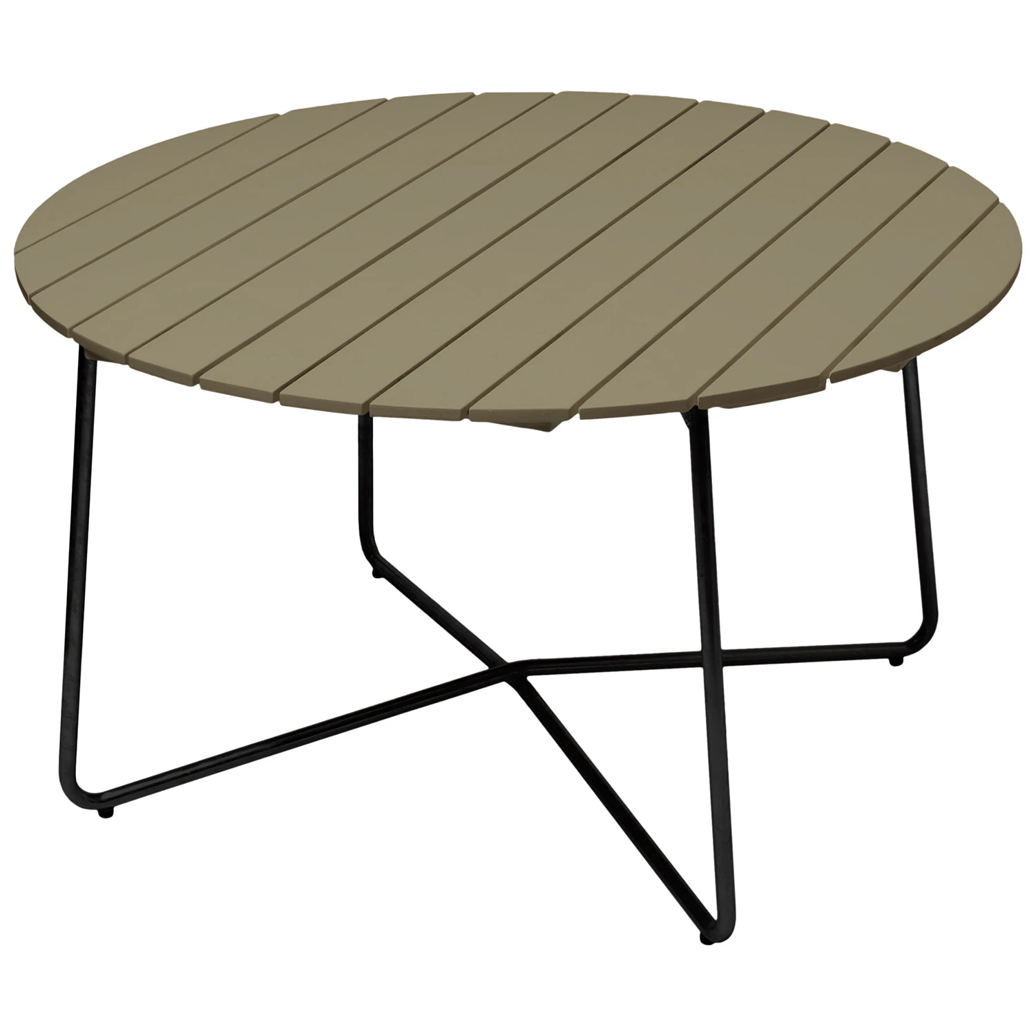 Grythyttan Stålmöbler 9a Bord Ø120 Cm / Svart - Trädgårdsbord Ek Ljusgrön