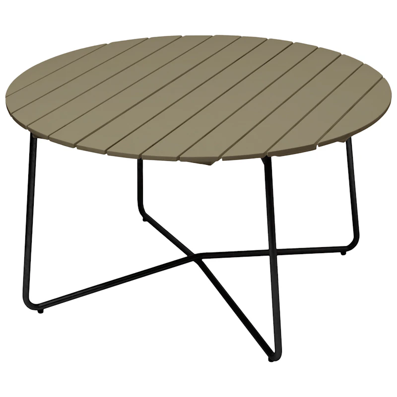 9A Bord Ø120 cm, Ljusgrön / Svart