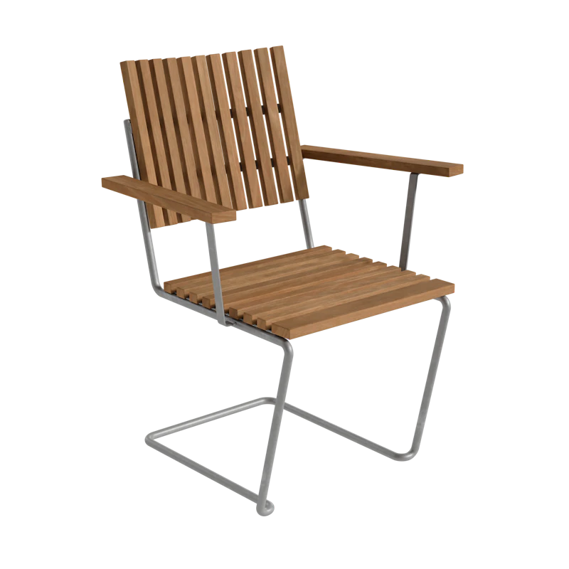 Bovik Fåtölj, Teak / Varmförzinkat Stål