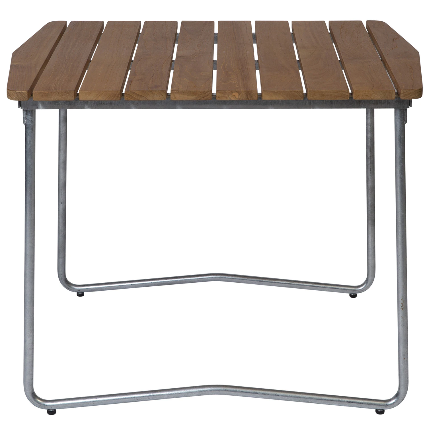 Grythyttan Stålmöbler B31 Bord 84x92 Cm Obehandlad / Varmförzinkat Stål - Trädgårdsbord Teak