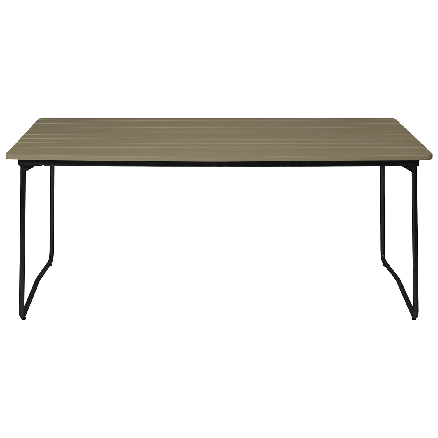 Grythyttan Stålmöbler B31 Bord 92x170 Cm / Svart - Trädgårdsbord Ek Ljusgrön