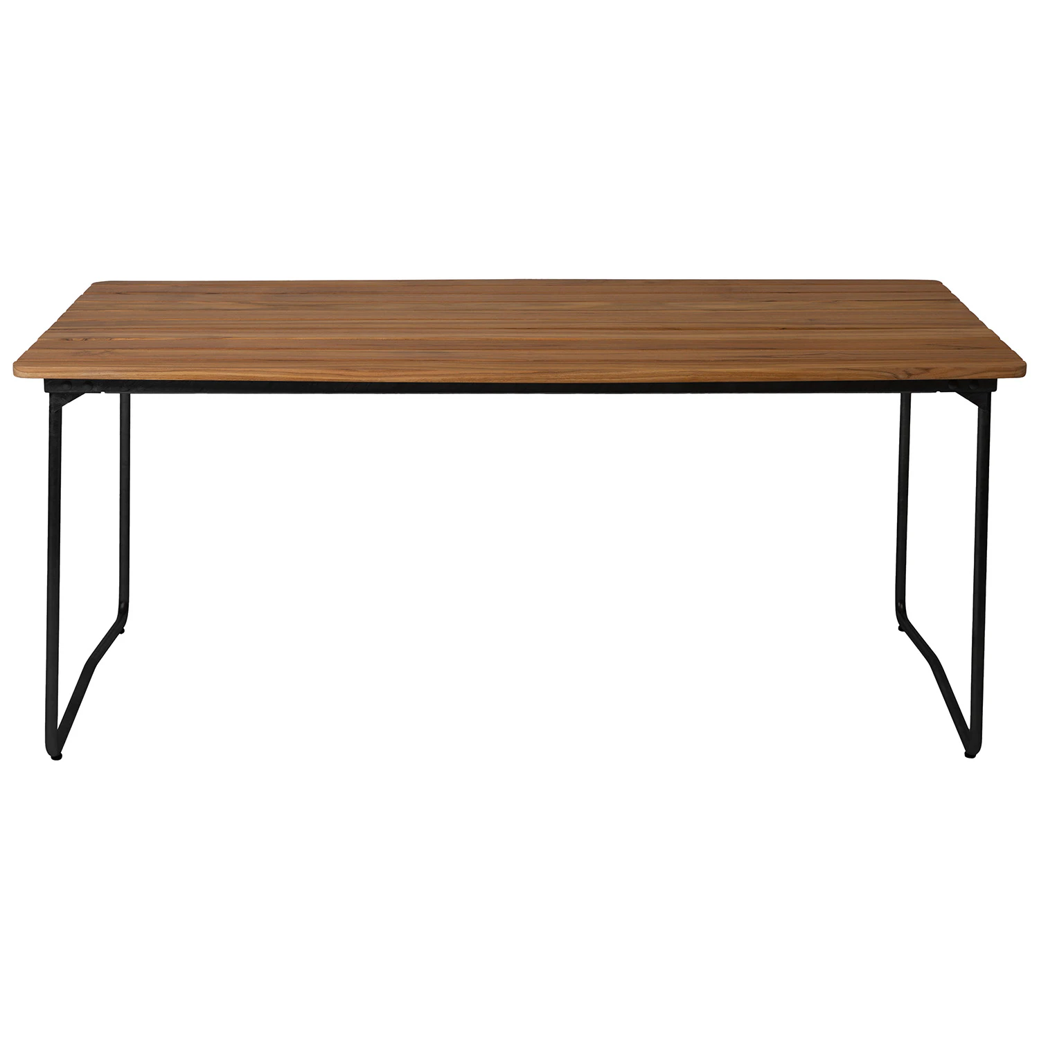 Grythyttan Stålmöbler B31 Bord 92x170 Cm Obehandlad / Svart - Trädgårdsbord Teak