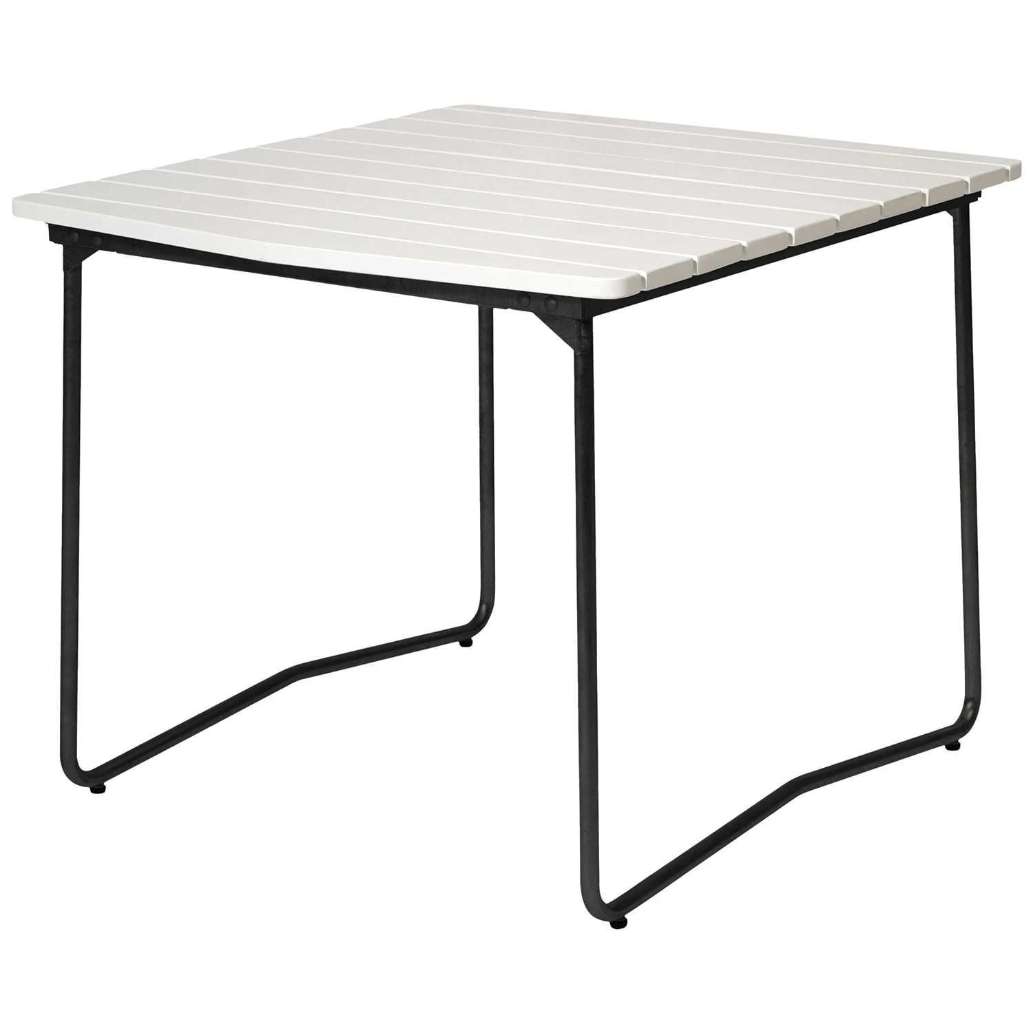 Grythyttan Stålmöbler B31 Bord 84x92 Cm / Svart - Trädgårdsbord Ek Vitlackerad Ek