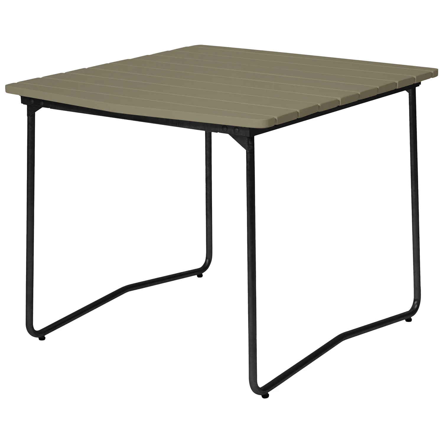 Grythyttan Stålmöbler B31 Bord 84x92 Cm / Svart - Trädgårdsbord Ek Ljusgrön