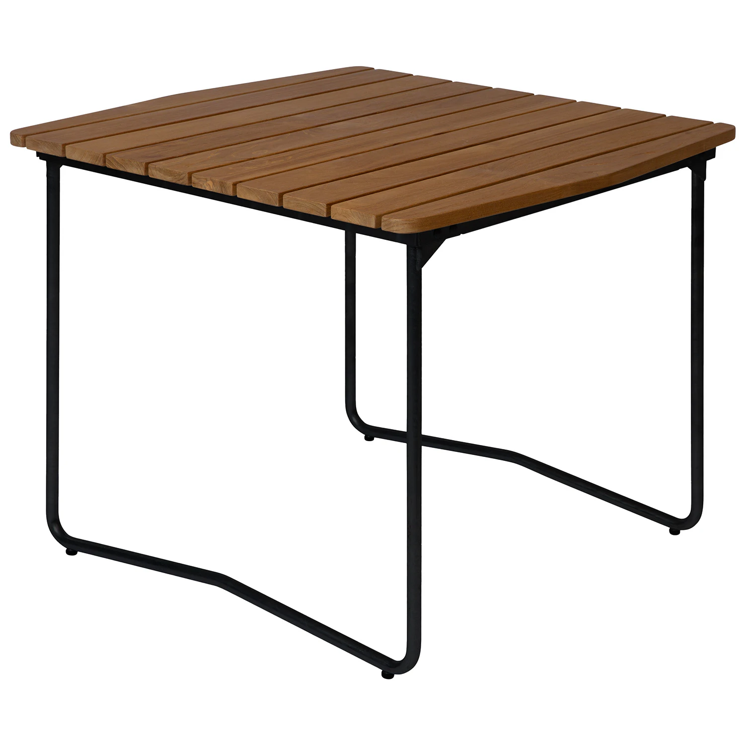 Grythyttan Stålmöbler B31 Bord 84x92 Cm Obehandlad / Svart - Trädgårdsbord Teak