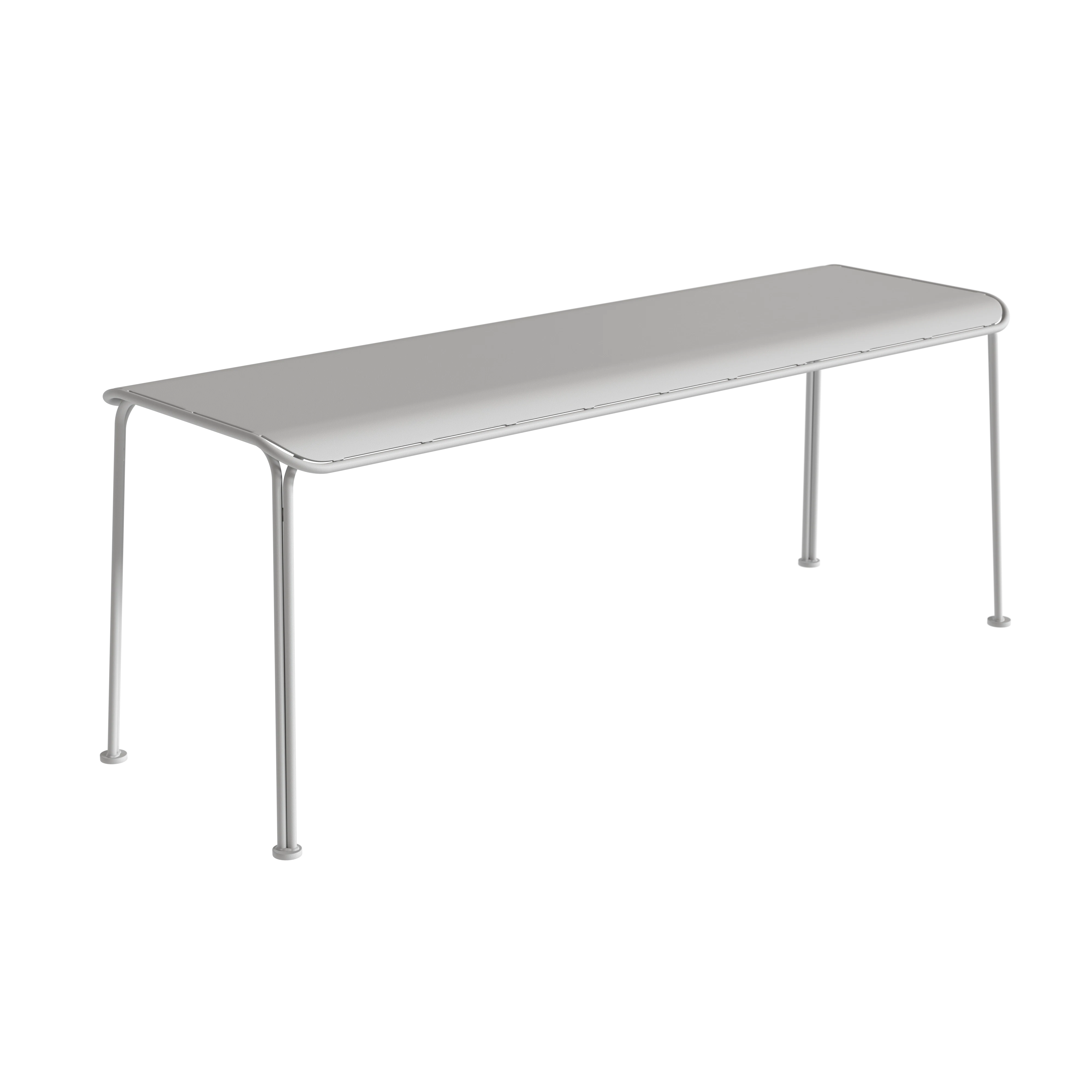 grythyttan stålmöbler libelle bänk 120 cm - bänkar pulverlackat stål grå