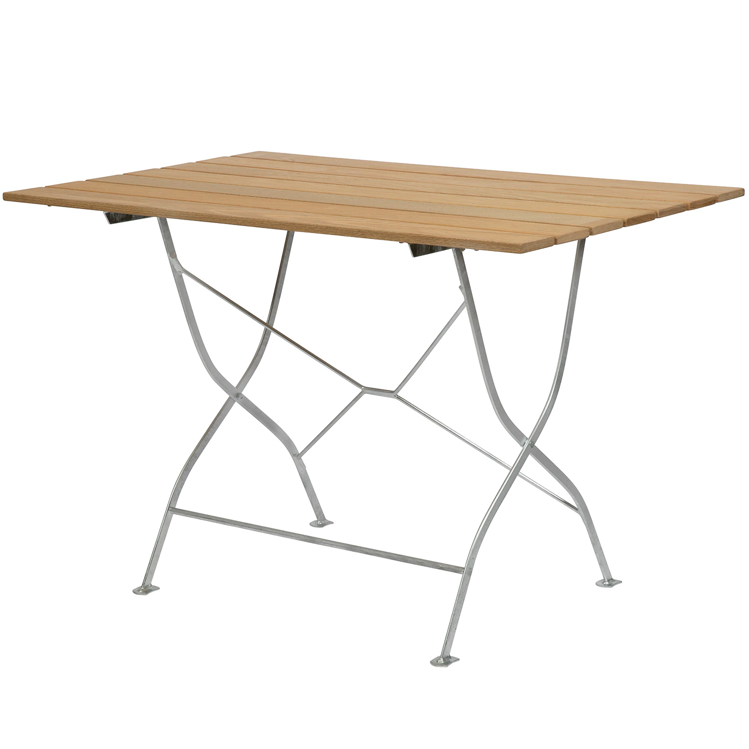 Grythyttan Stålmöbler Bryggeribord 70x110 Cm Obehandlad / Varmförzinkat Stål - Trädgårdsbord Teak