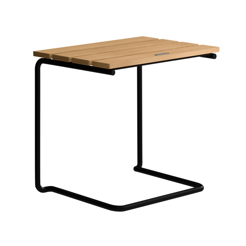 Fotpall A3, Oljad Ek / Svart