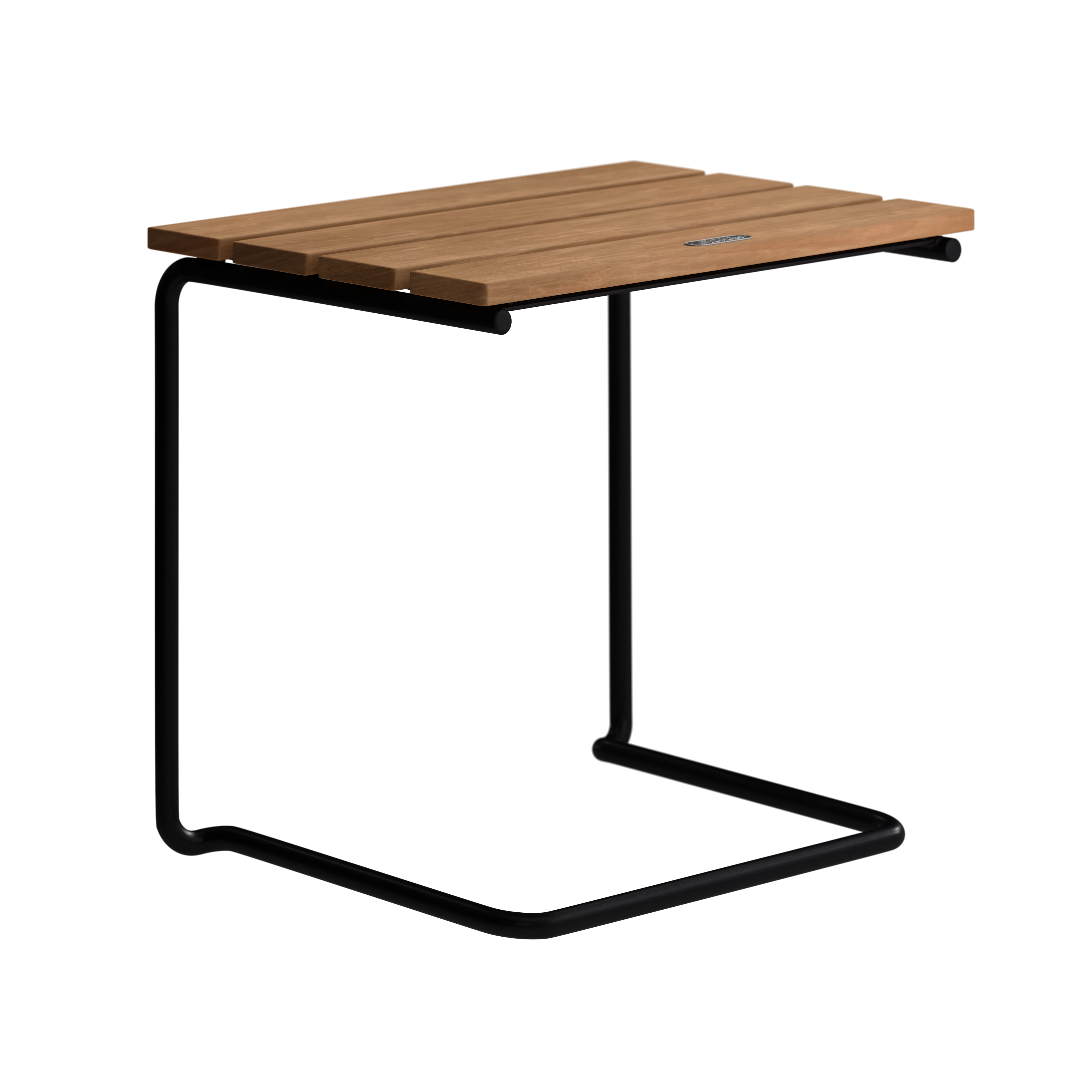 Grythyttan St&aring;lm&ouml;bler Fotpall A3 Obehandlad / Svart - Fotpallar & Sittpuffar Teak