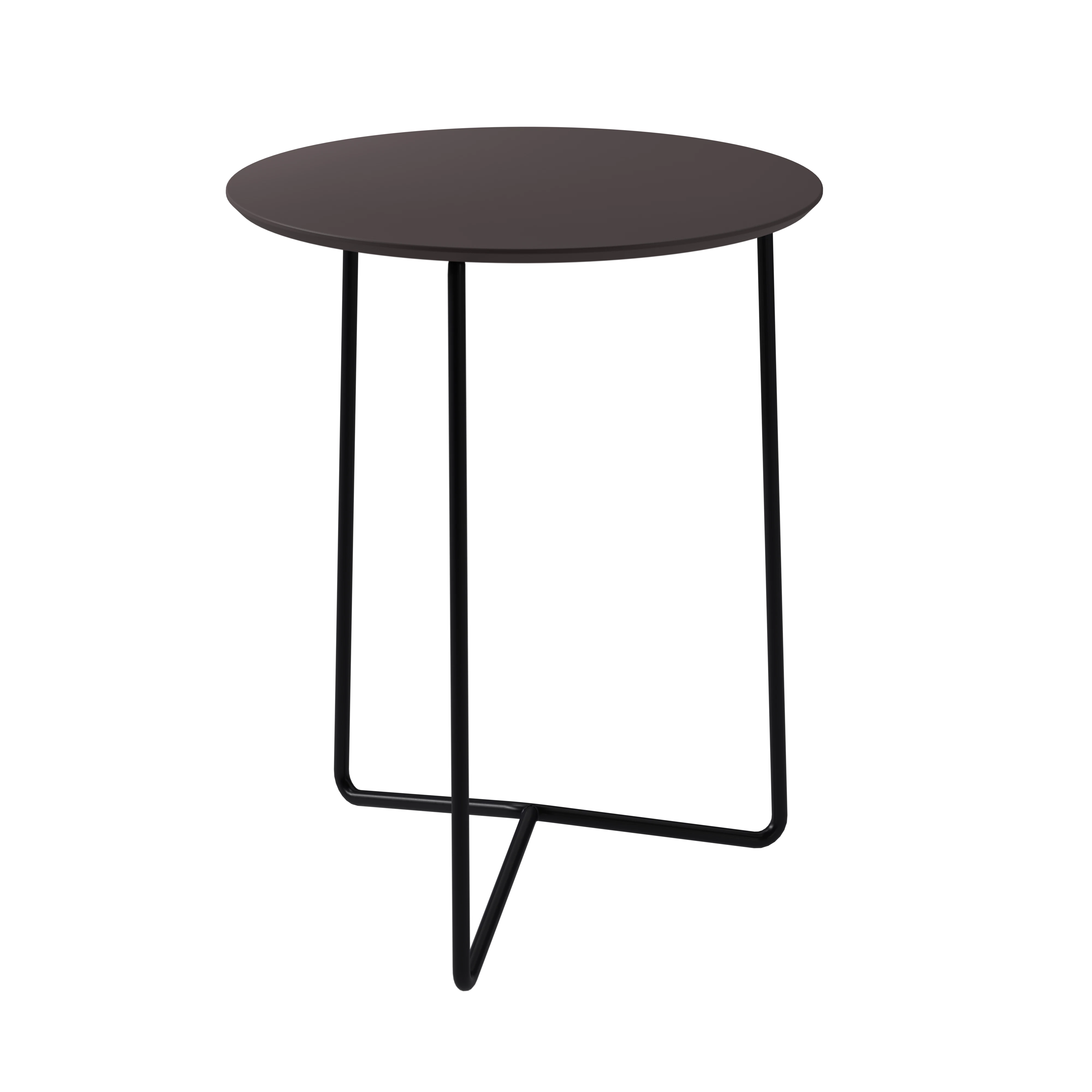 Grythyttan Stålmöbler High Tech Bord Ø60 Cm / Svart - Trädgårdsbord Laminat Charcoal