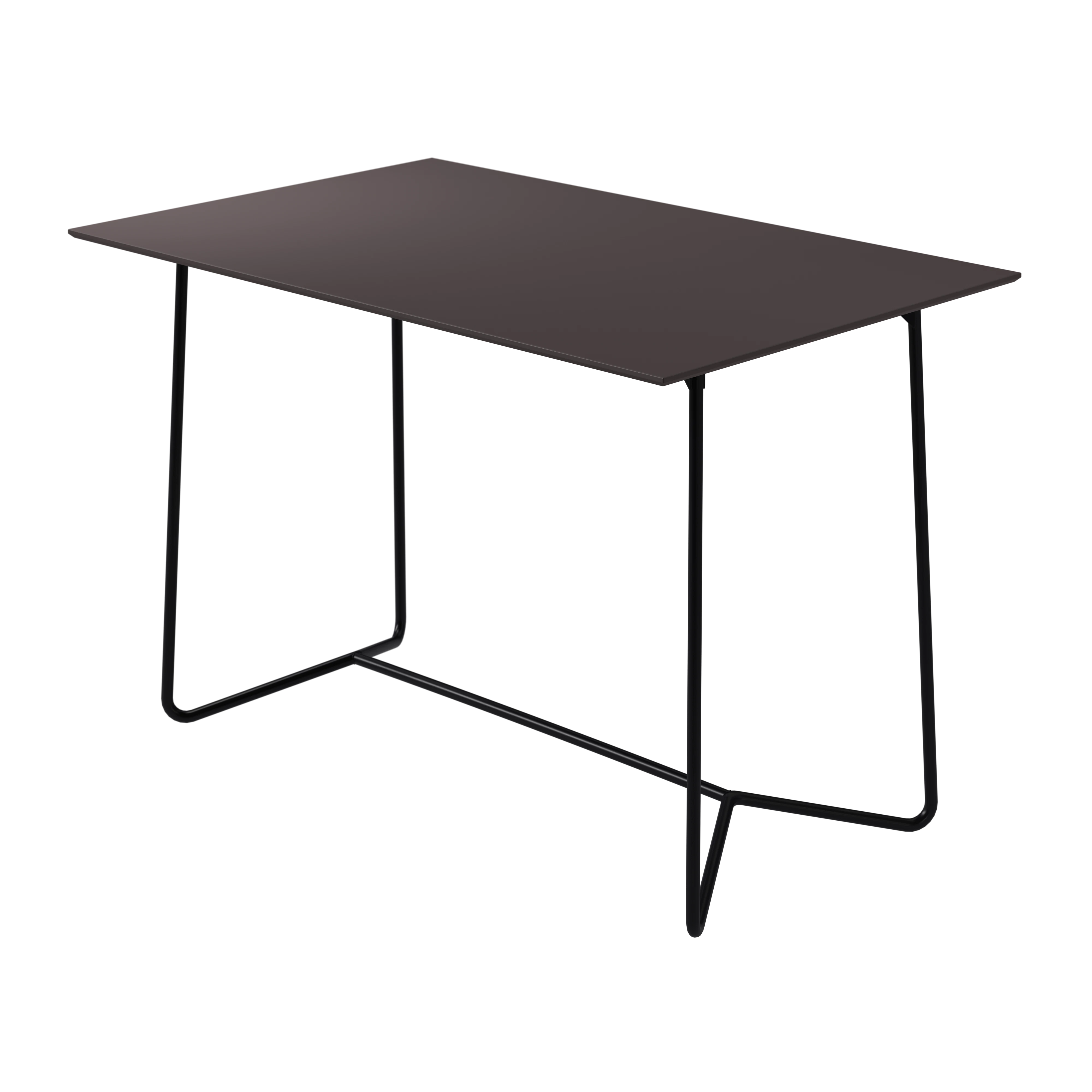 Grythyttan Stålmöbler High Tech Bord 70x110 Cm Charcoal / - Trädgårdsbord Laminat Svart