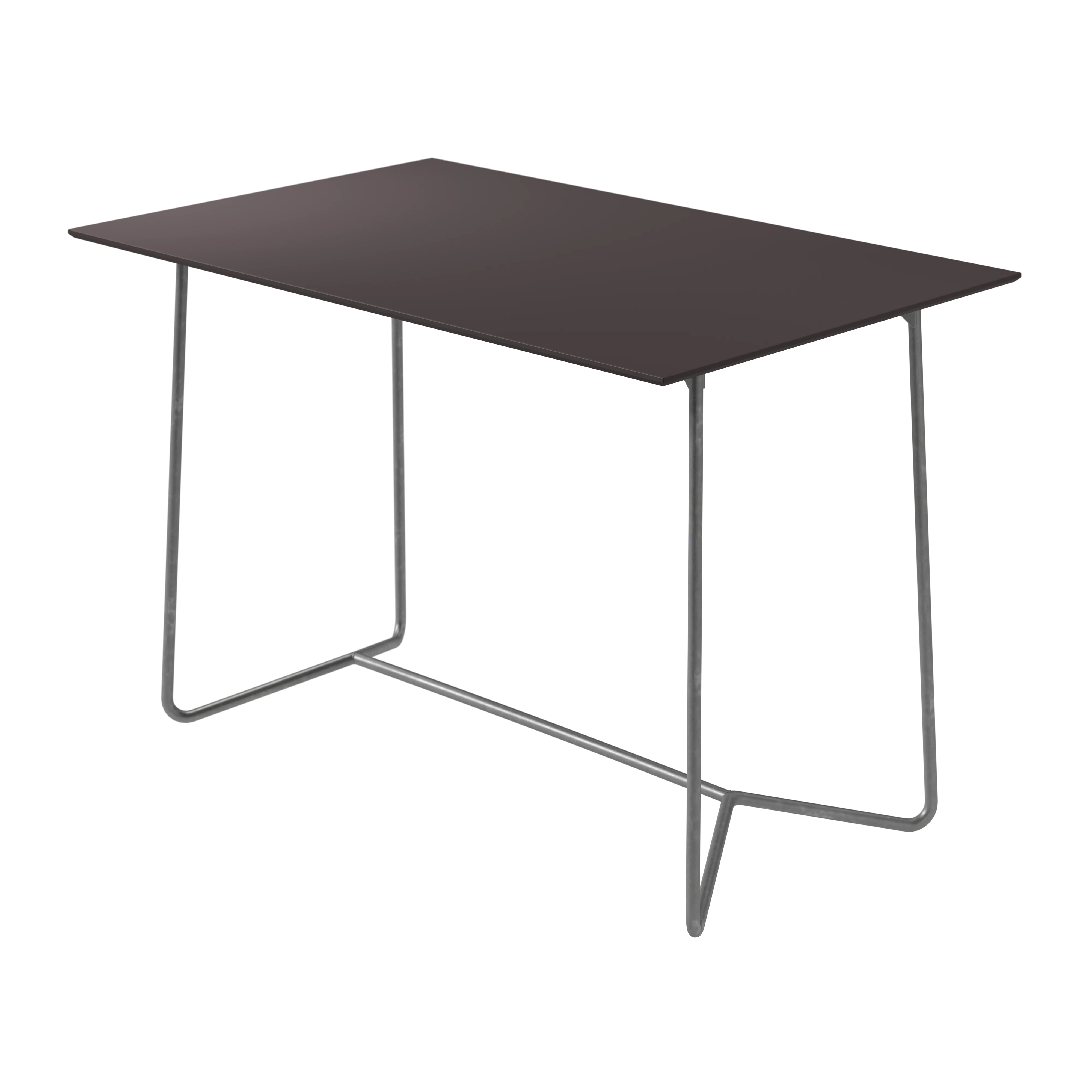 Grythyttan Stålmöbler High Tech Bord 70x110 Cm / Varmförzinkat Stål - Trädgårdsbord Laminat Charcoal