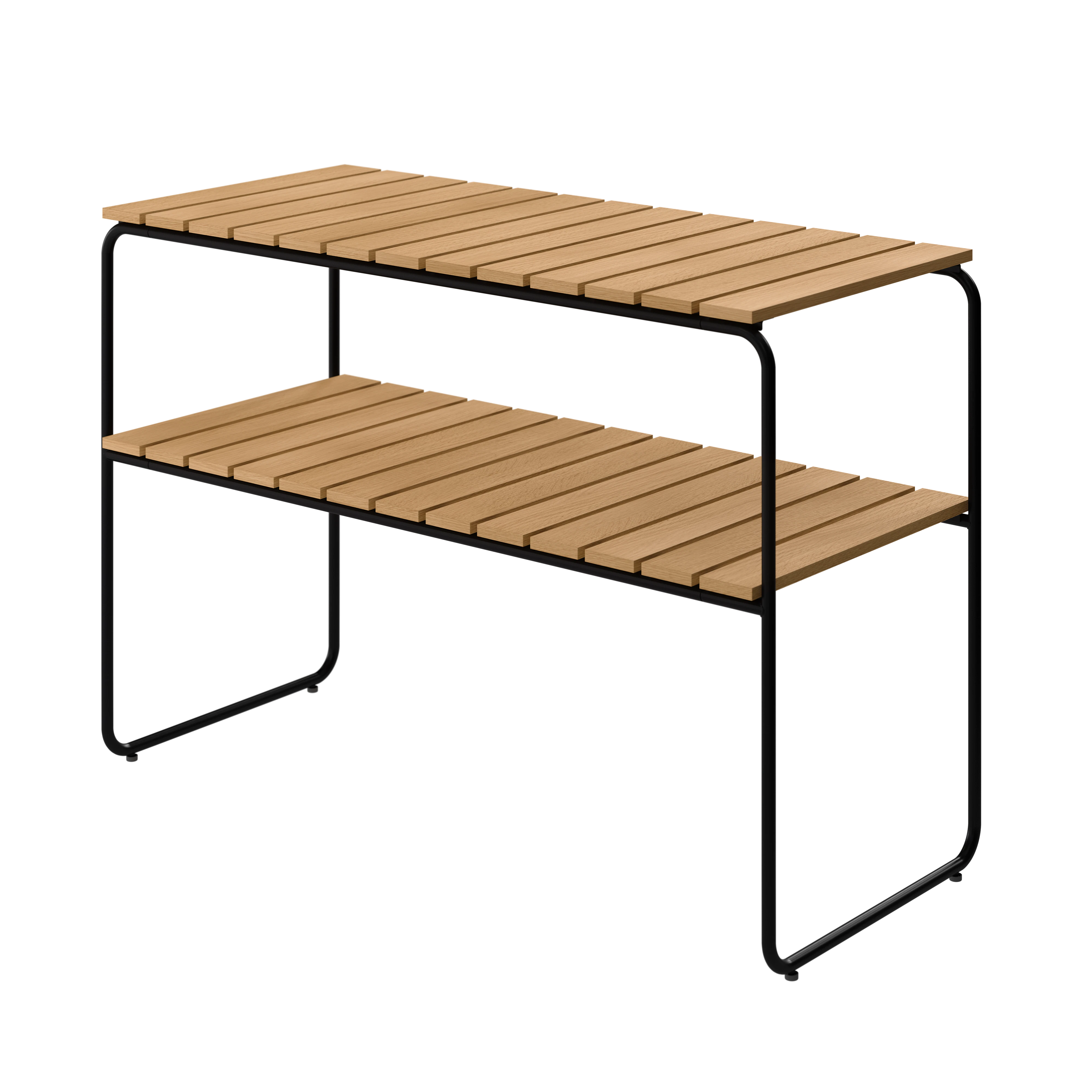 Grythyttan St&aring;lm&ouml;bler L105 Avlastningsbord / Svart - Sidobord & Sm&aring;bord Ek Oljad Ek