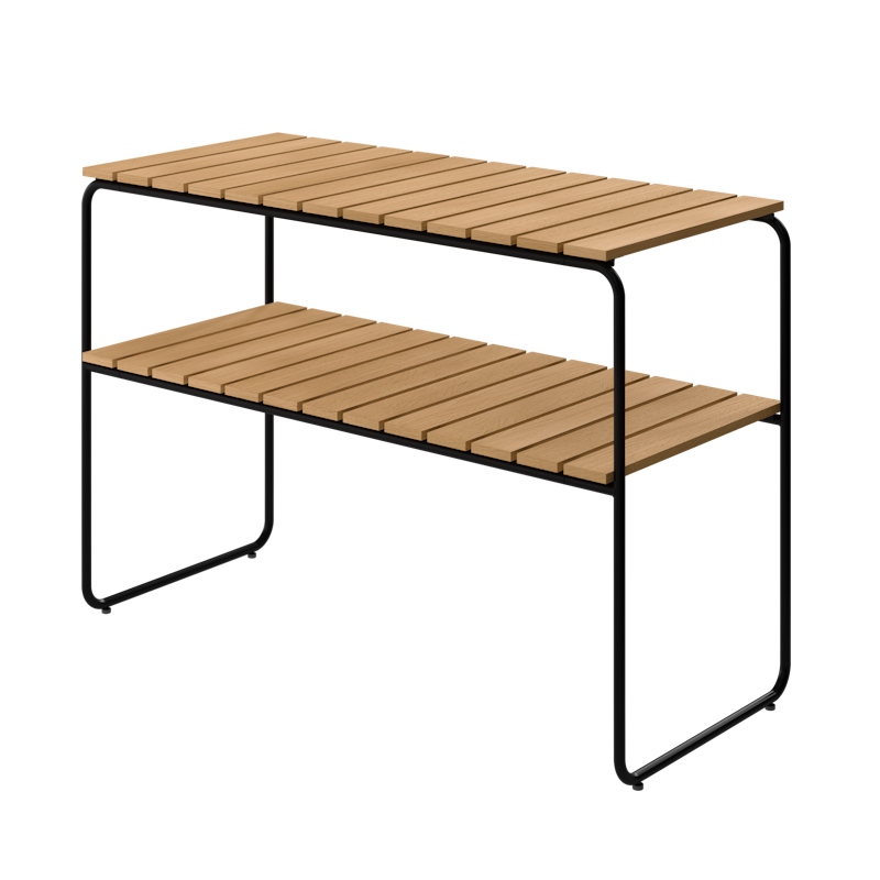 L105 Avlastningsbord, Oljad Ek / Svart