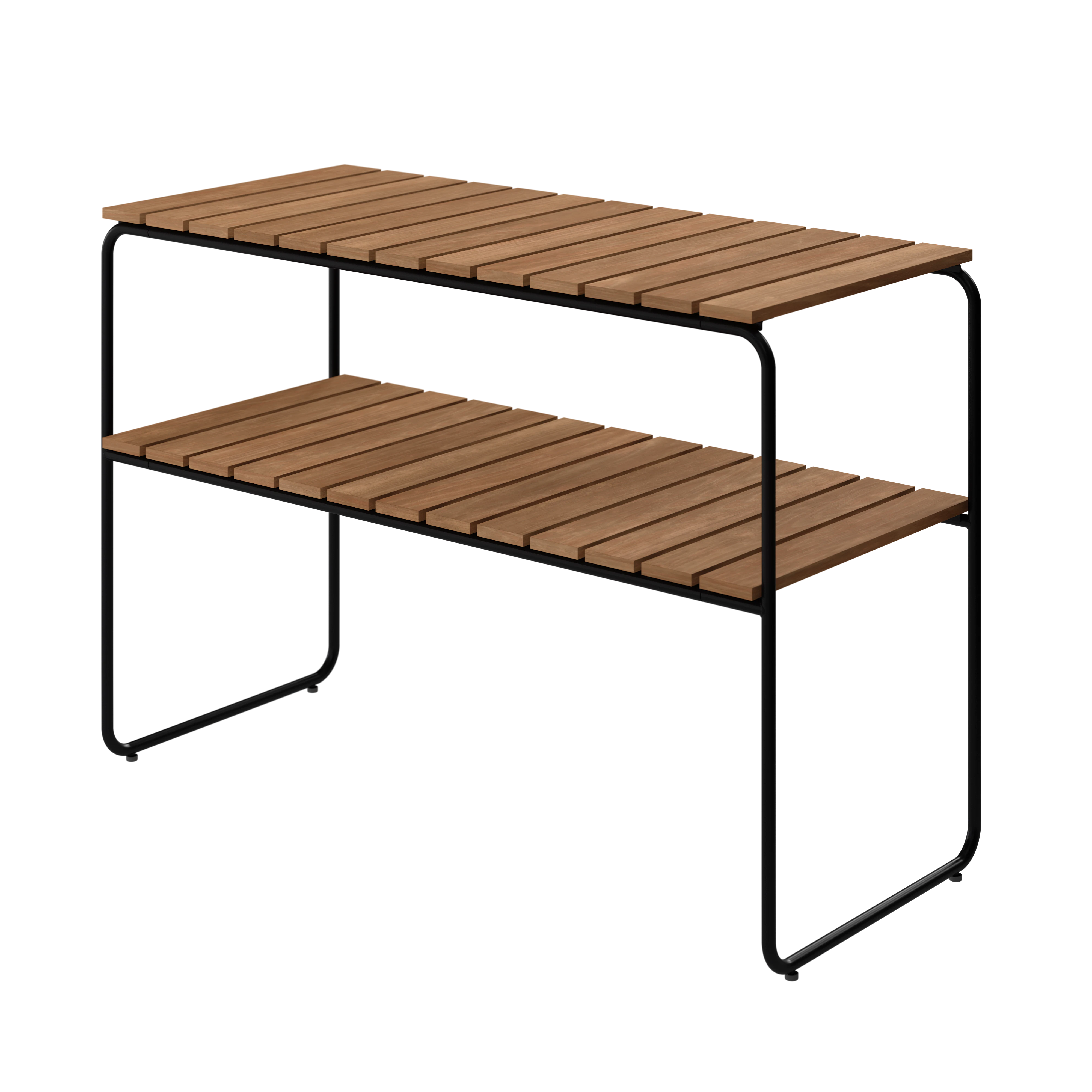 Grythyttan St&aring;lm&ouml;bler L105 Avlastningsbord / Svart - Sidobord & Sm&aring;bord Teak