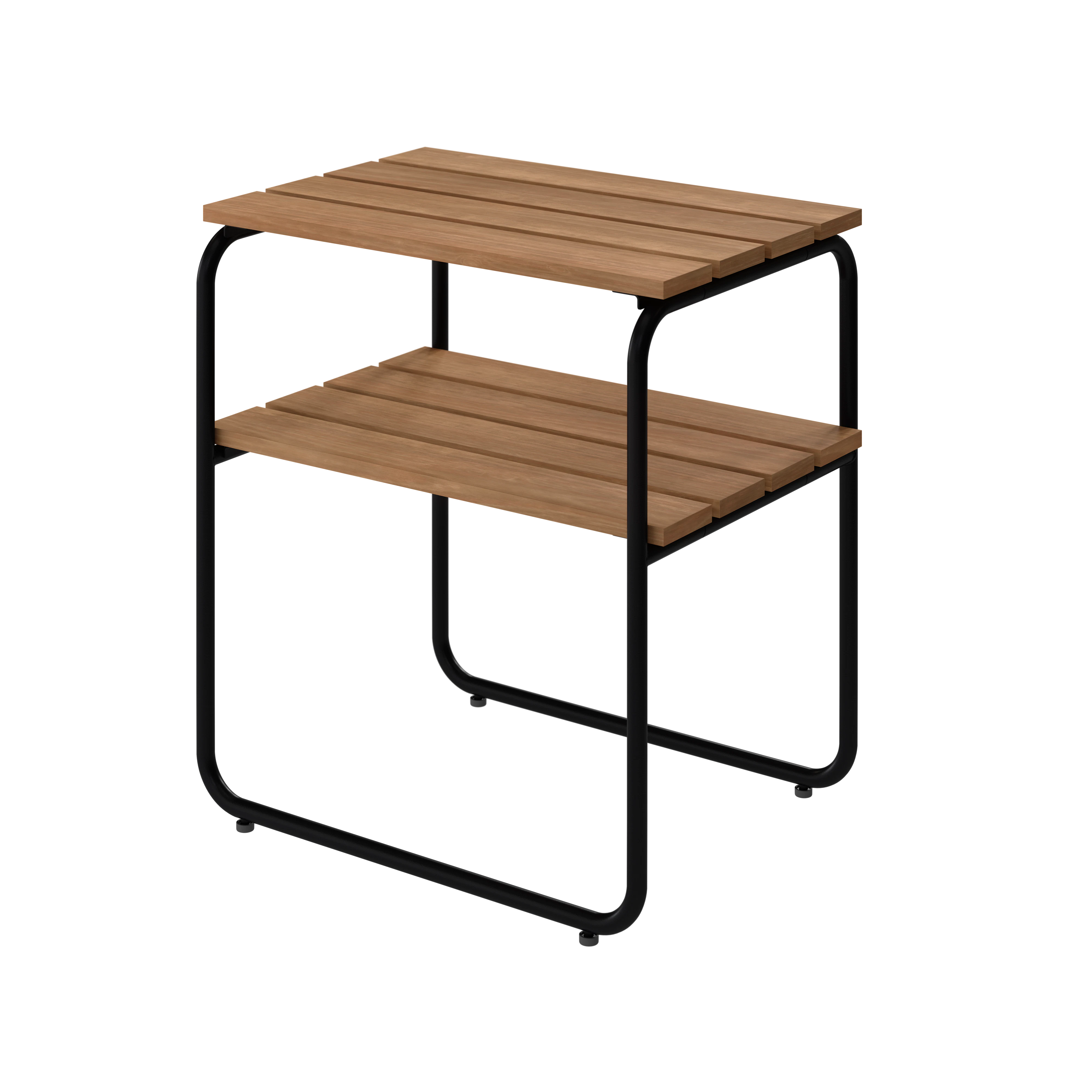 Grythyttan St&aring;lm&ouml;bler L45 Sidobord / Svart - Sidobord & Sm&aring;bord Teak