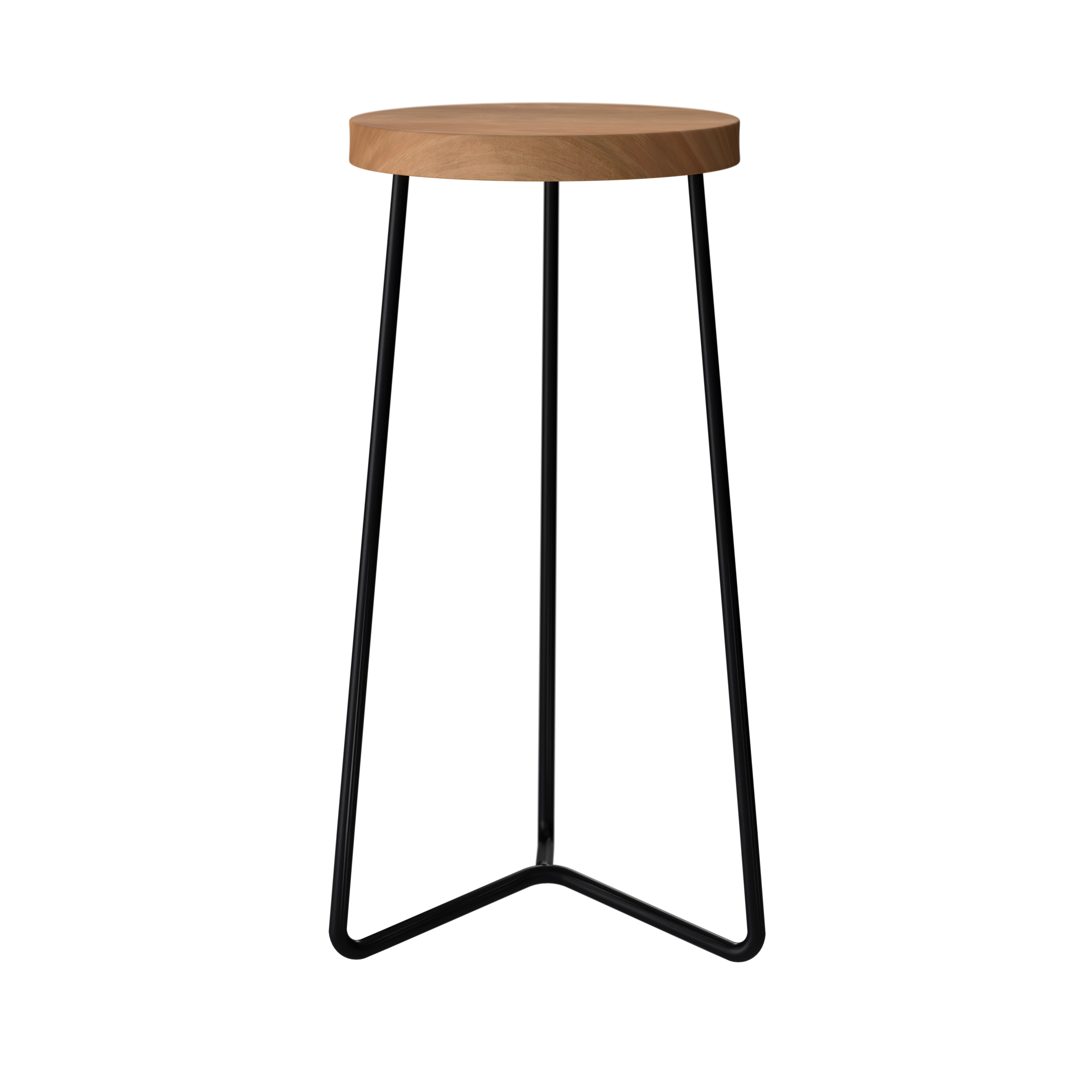 grythyttan stålmöbler pall v1 / - barstolar & pallar teak svart