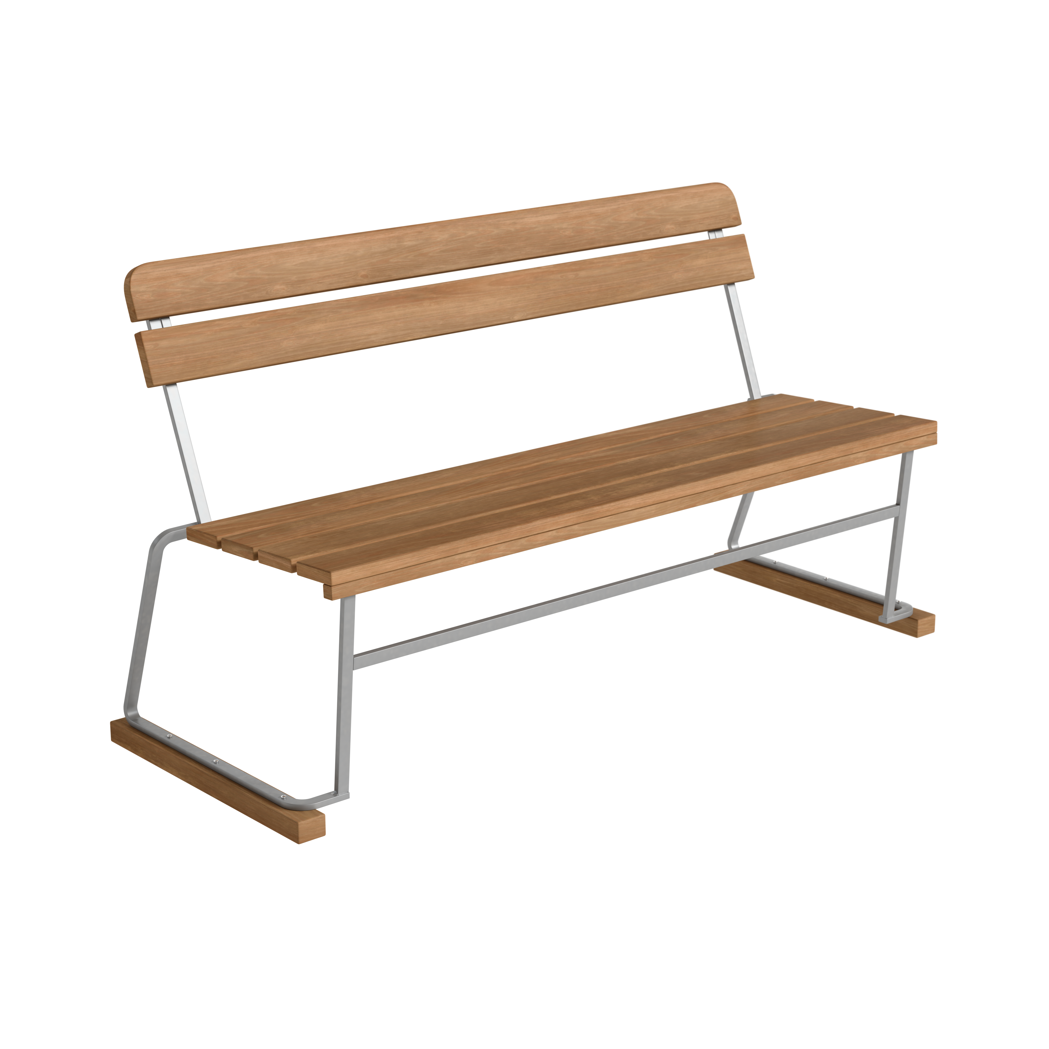 grythyttan stålmöbler soffa 3 140 cm / varmförzinkat stål - bänkar teak