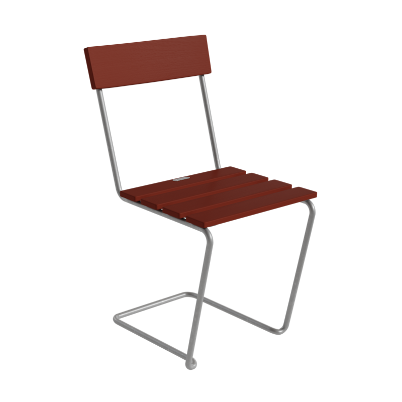 Stol 1, Mörkröd / Varmförzinkat Stål