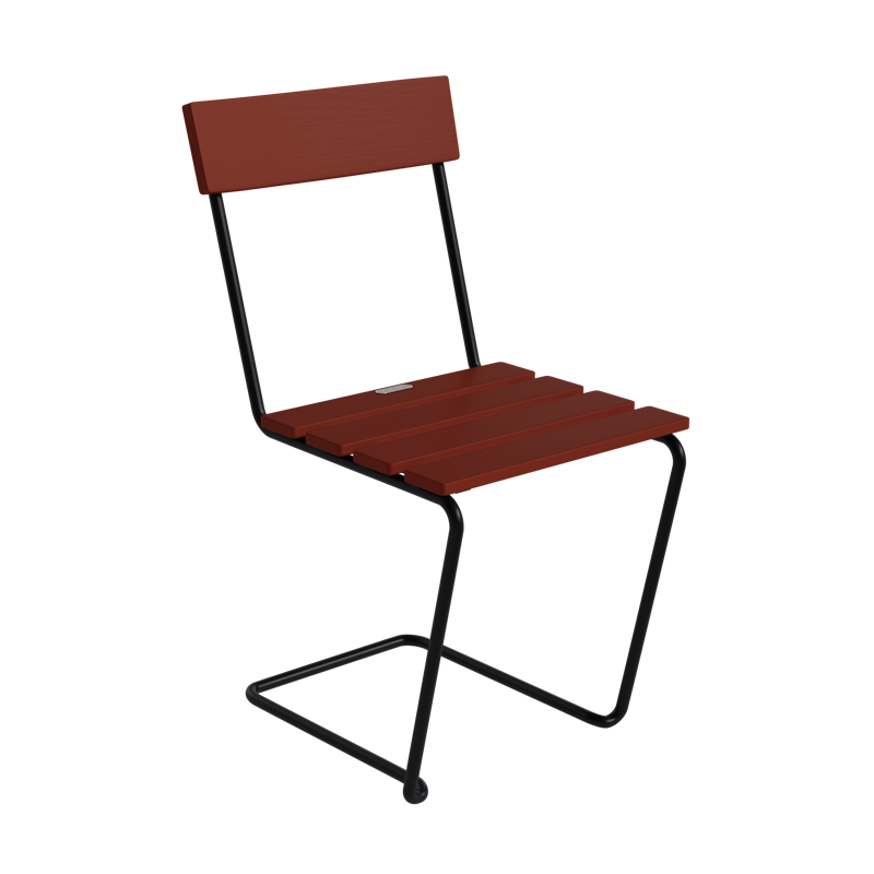 Stol 1, Mörkröd / Svart