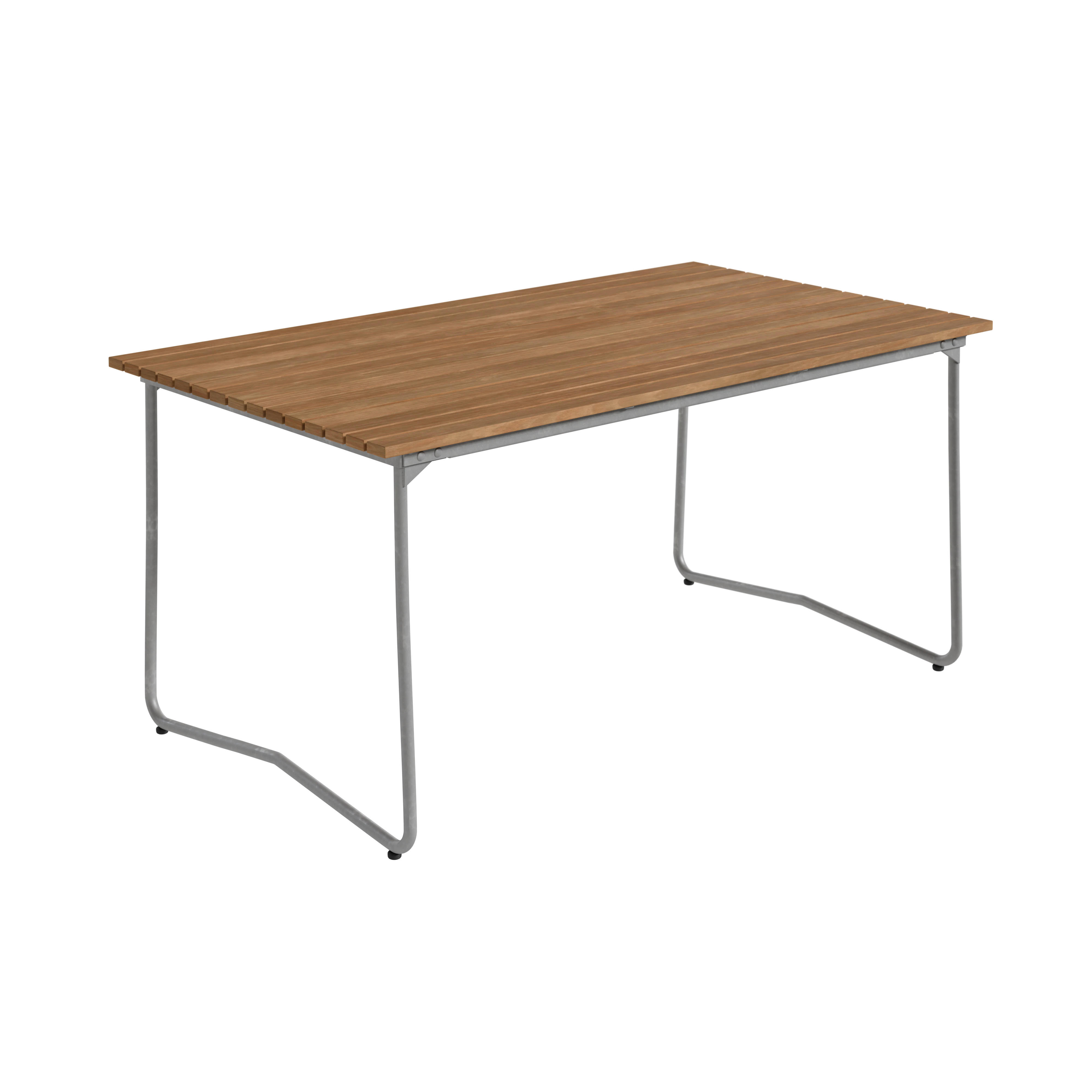 Grythyttan Stålmöbler Bovik Bord 92x150 Cm / Varmförzinkat Stål - Trädgårdsbord Teak
