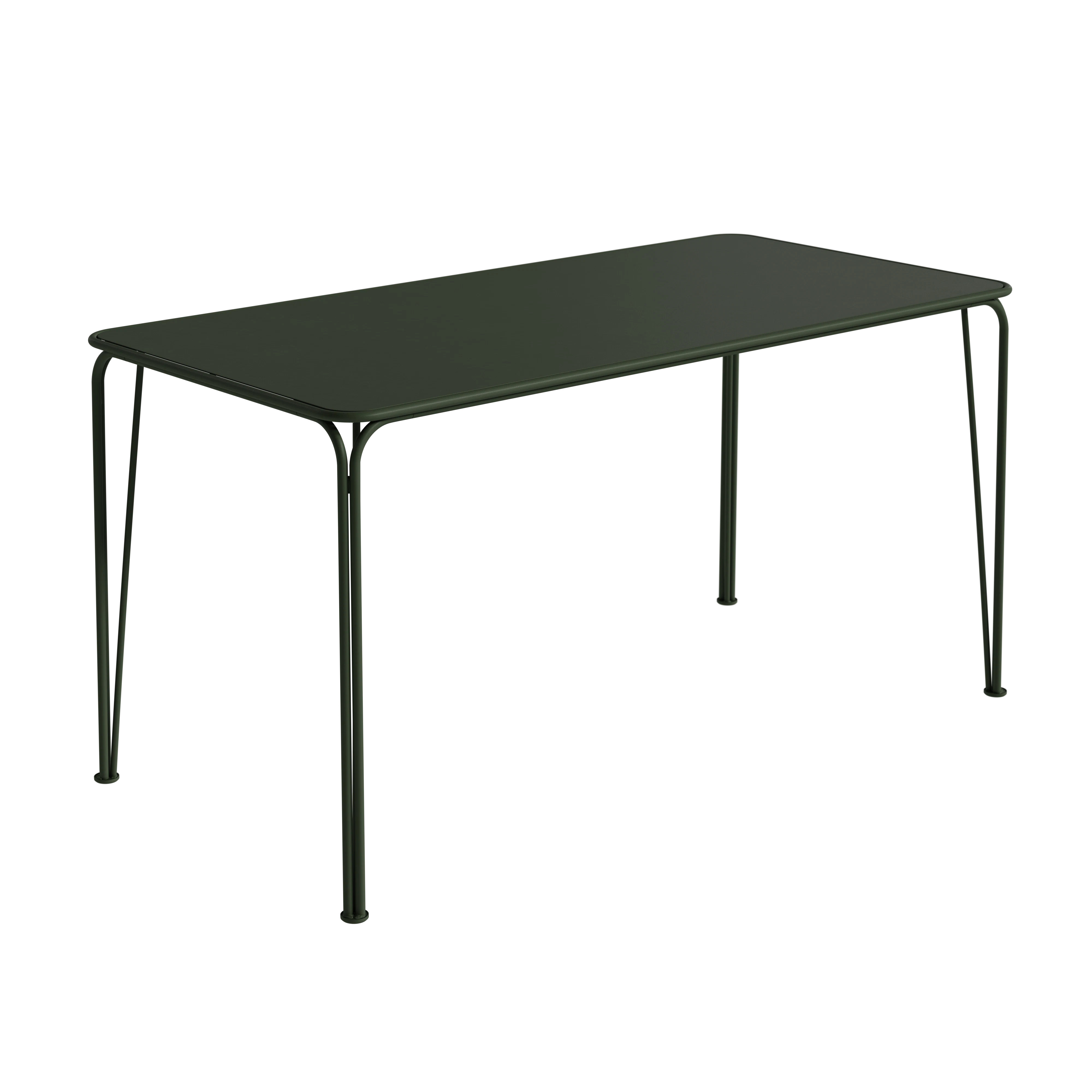 Grythyttan Stålmöbler Libelle Bord 140 Cm - Trädgårdsbord Pulverlackat Stål Grön