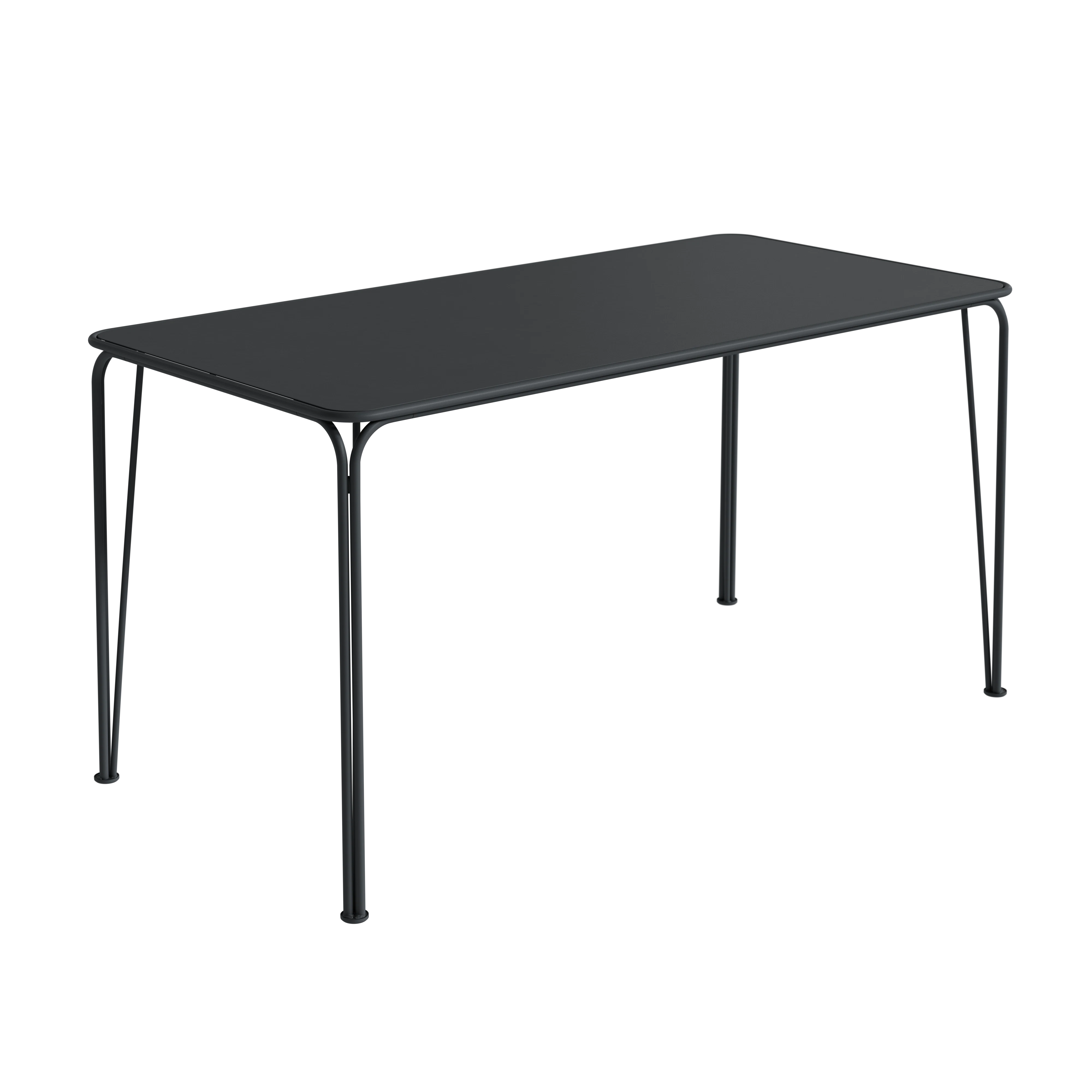 Grythyttan Stålmöbler Libelle Bord 140 Cm - Trädgårdsbord Pulverlackat Stål Graphite Grey