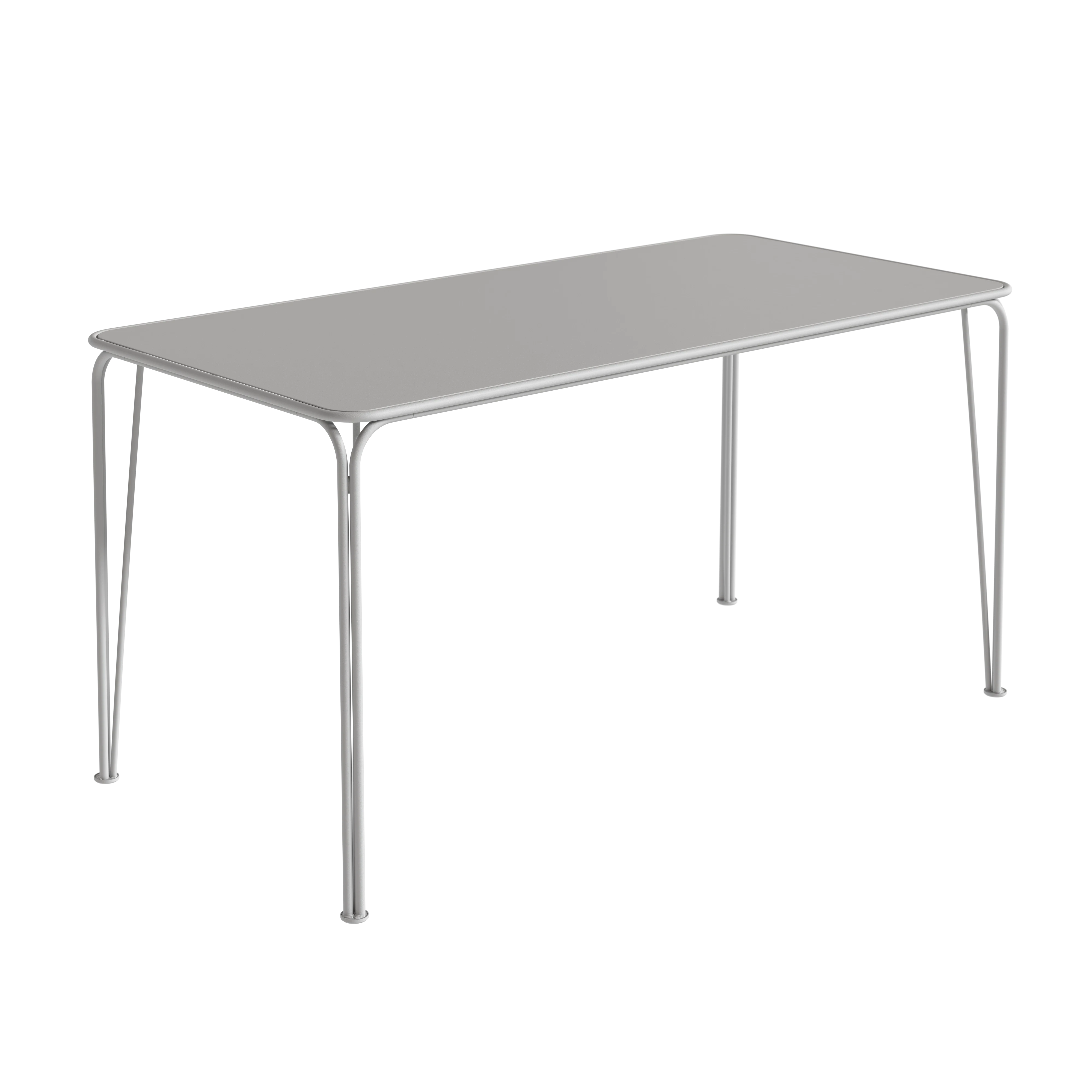Grythyttan Stålmöbler Libelle Bord 140 Cm - Trädgårdsbord Pulverlackat Stål Grå