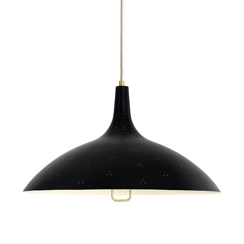 1965 Taklampa, Mässing/Svart