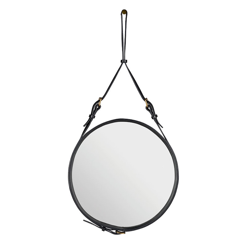 Adnet Väggspegel Cirkulär 45 cm, Svart