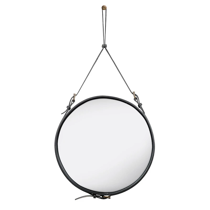 Adnet Väggspegel Cirkulär 58 cm, Svart