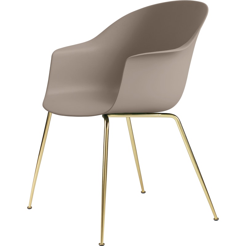 Bat Stol Conic, Brass Semi Matt/ New Beige