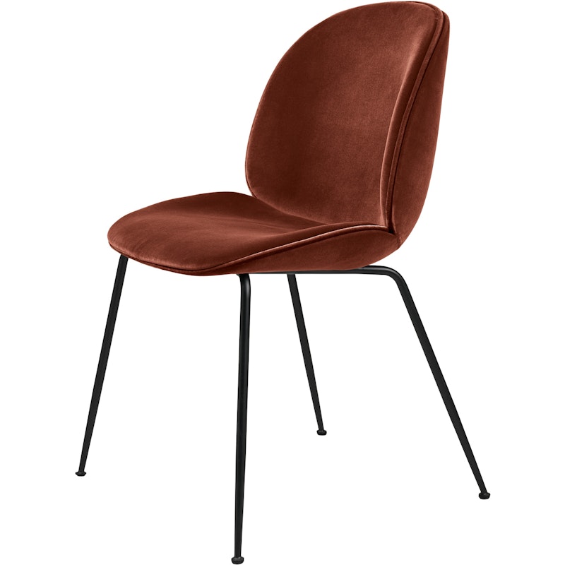 Beetle Stol Klädd Black Base / Dandy, Rusty Red