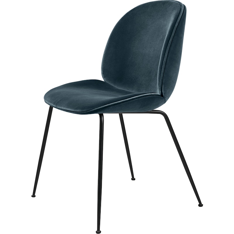 Beetle Stol Klädd Black Base/ Dandy, Steel Blue