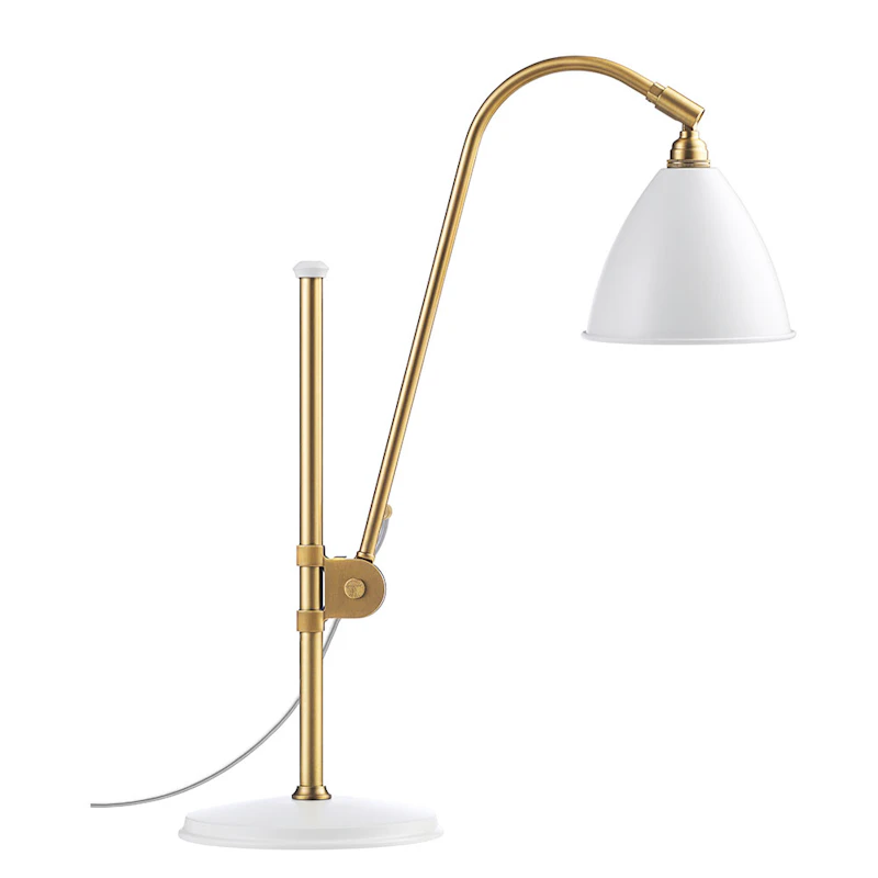 Bestlite BL1 Bordslampa, Mässing/Vit