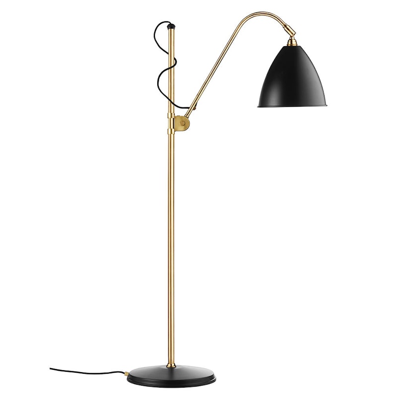 Bestlite BL3 M Golvlampa, Mässing/Svart Semi Matt