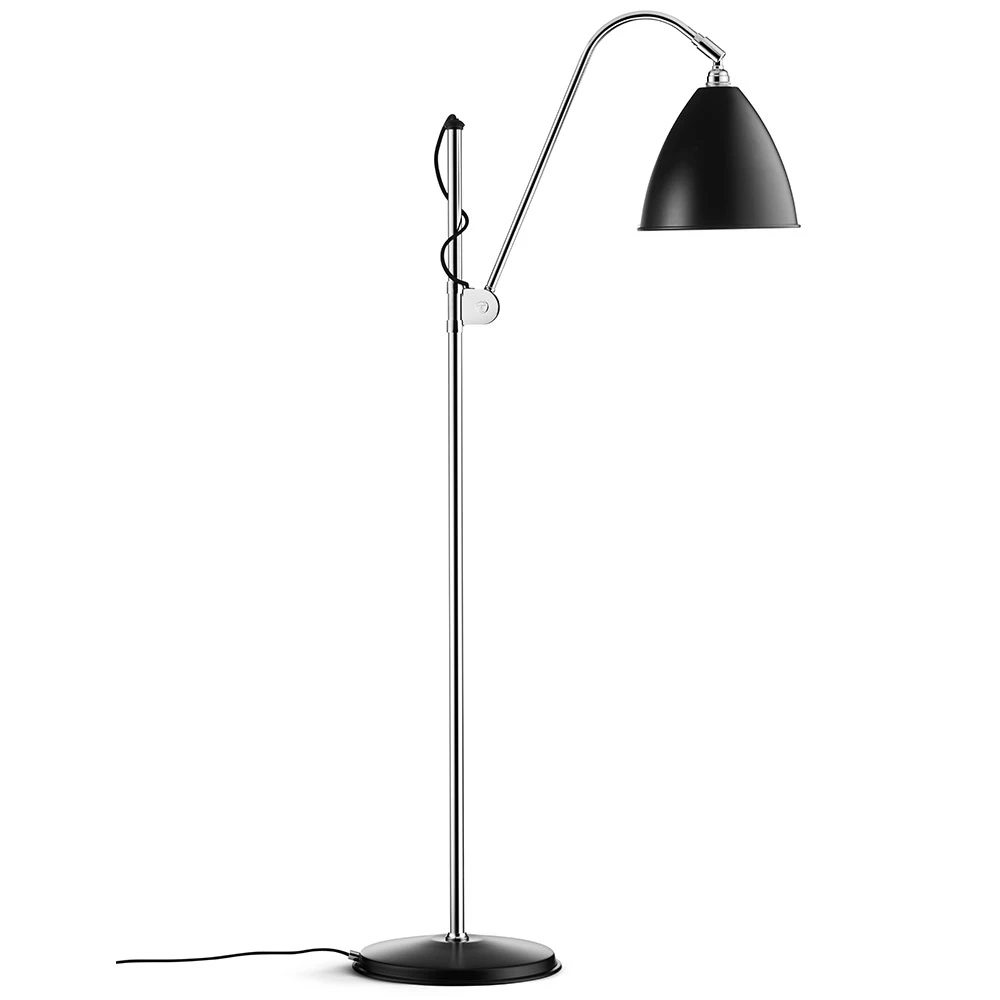 Gubi Bestlite Bl3 M Golvlampa Krom/ Semi Matt - Golvlampor St&aring;l Svart