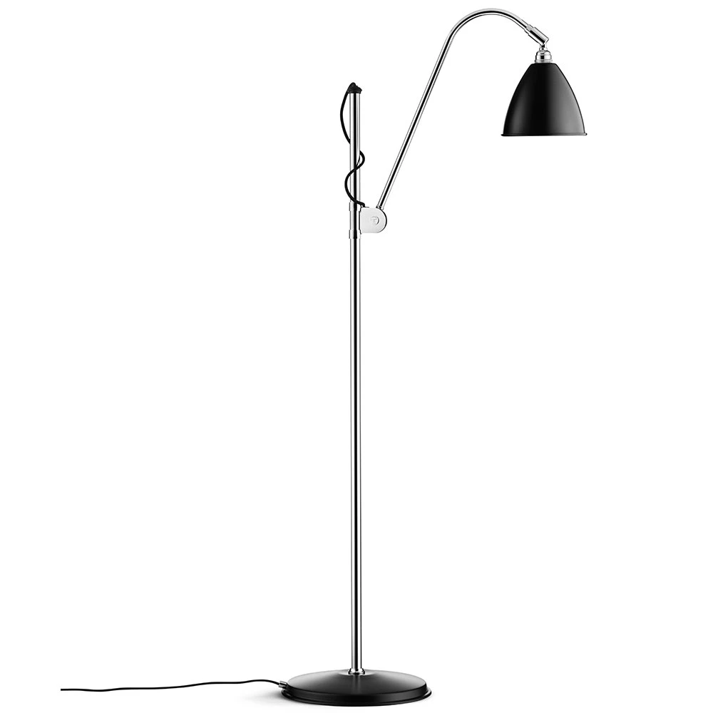 Gubi Bestlite Bl3 S Golvlampa Krom/ - Golvlampor St&aring;l Svart