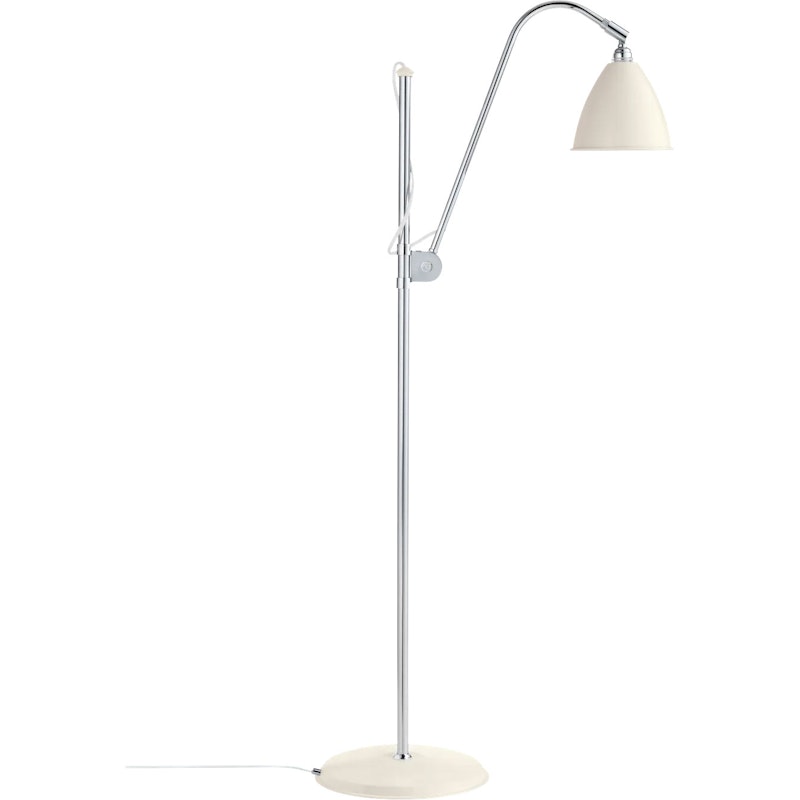 Bestlite BL3S Golvlampa, Krom / Vit Semi Matt