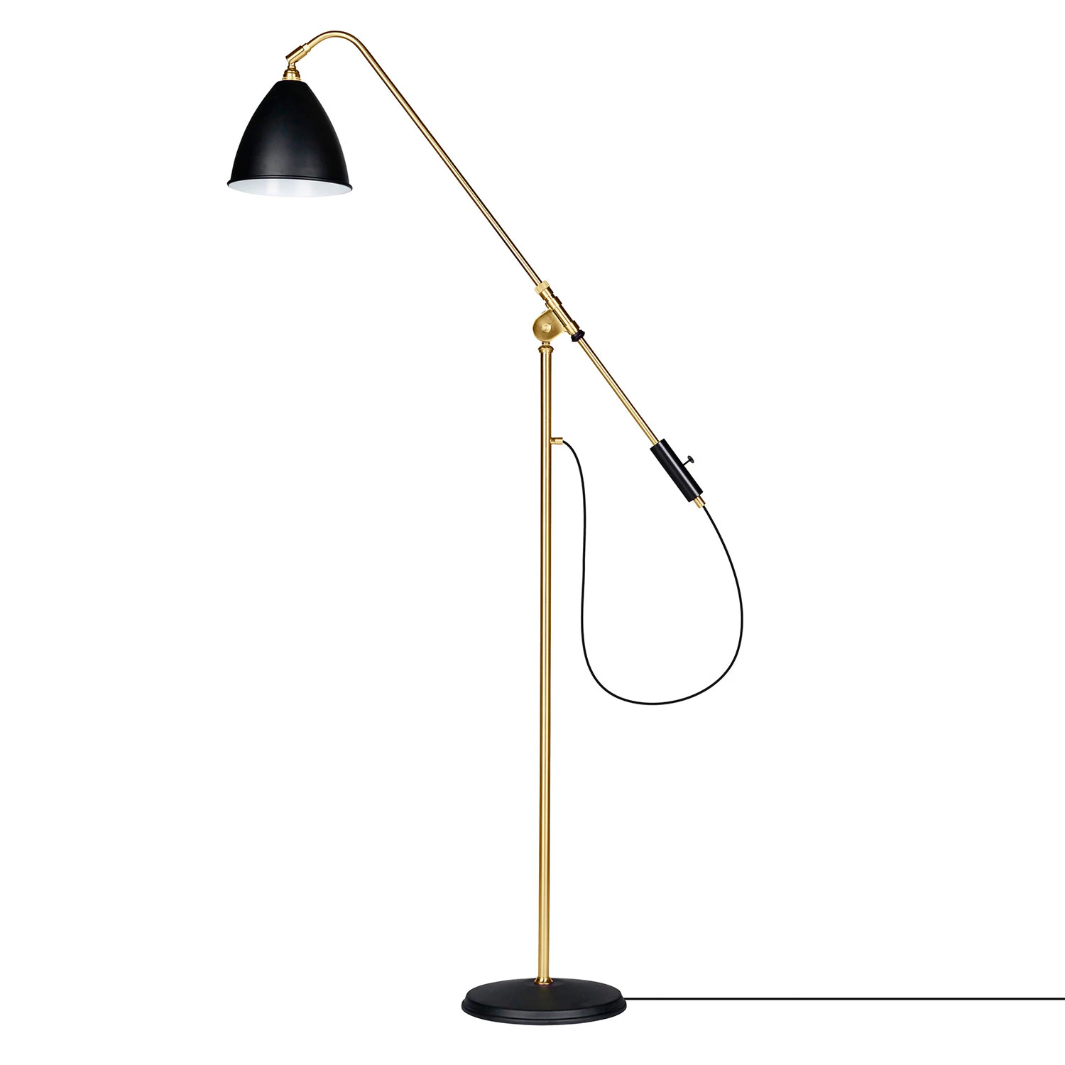 Gubi Bestlite Bl4 M Golvlampa M&auml;ssing/ - Golvlampor Svart
