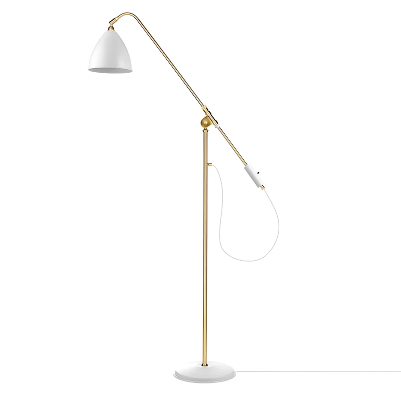 Bestlite BL4 M Golvlampa, Mässing/Vit