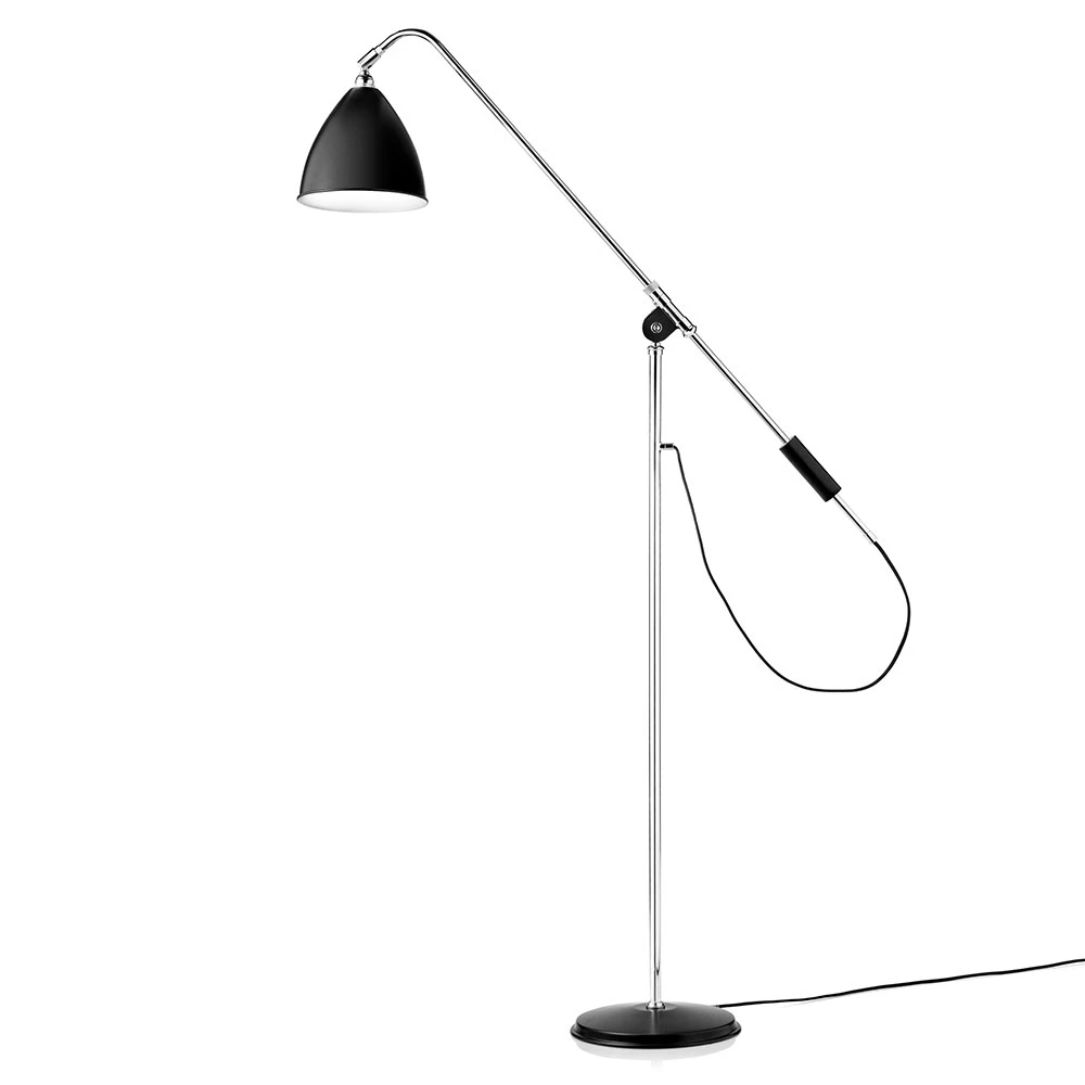 Gubi Bestlite Bl4 M Golvlampa Krom/ - Golvlampor Svart