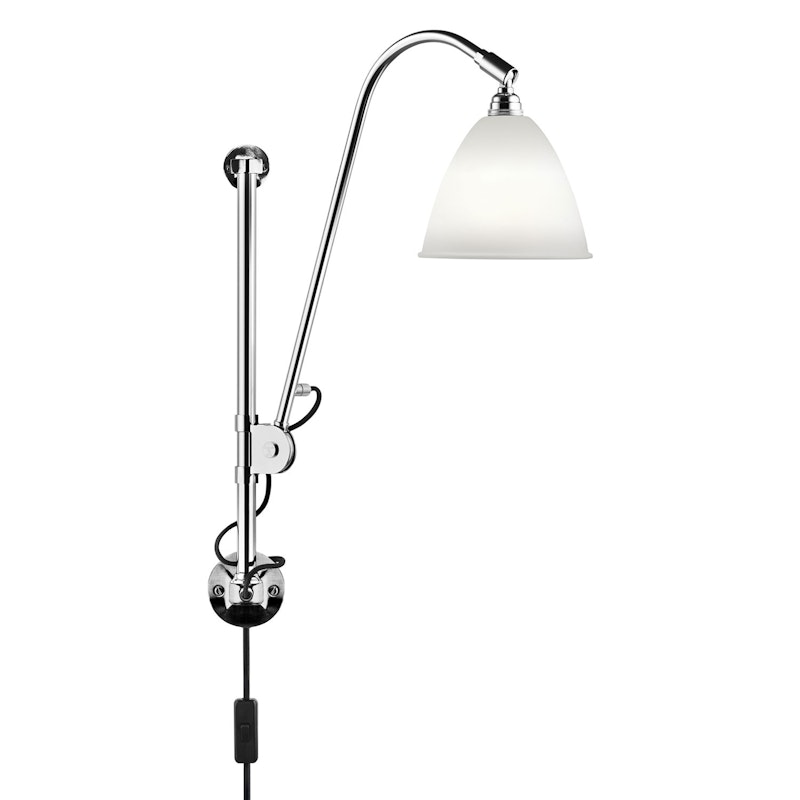 Bestlite BL5 Vägglampa, Krom/Benporslin