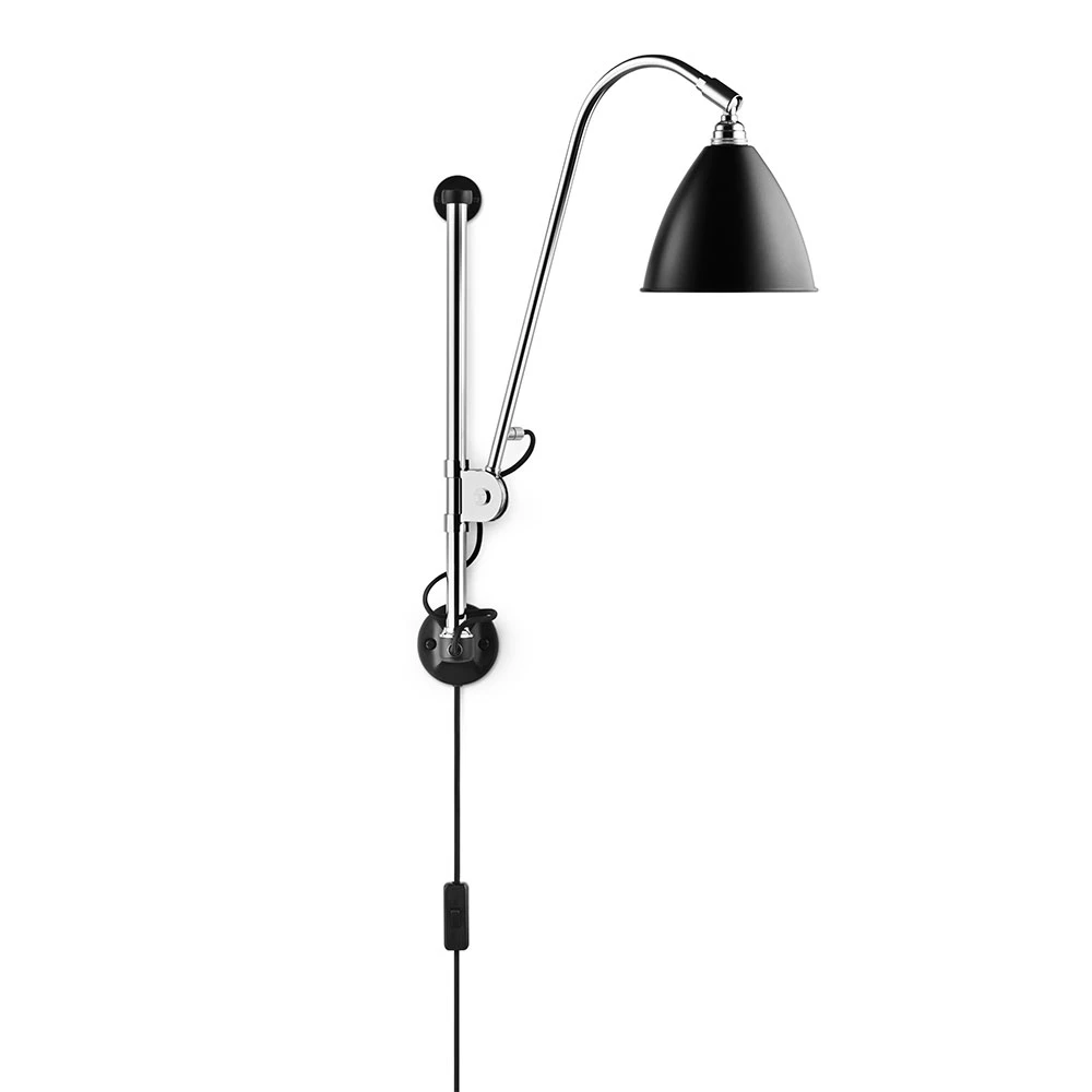 Gubi Bestlite Bl5 V&auml;gglampa Krom/ - V&auml;gglampor St&aring;l Svart