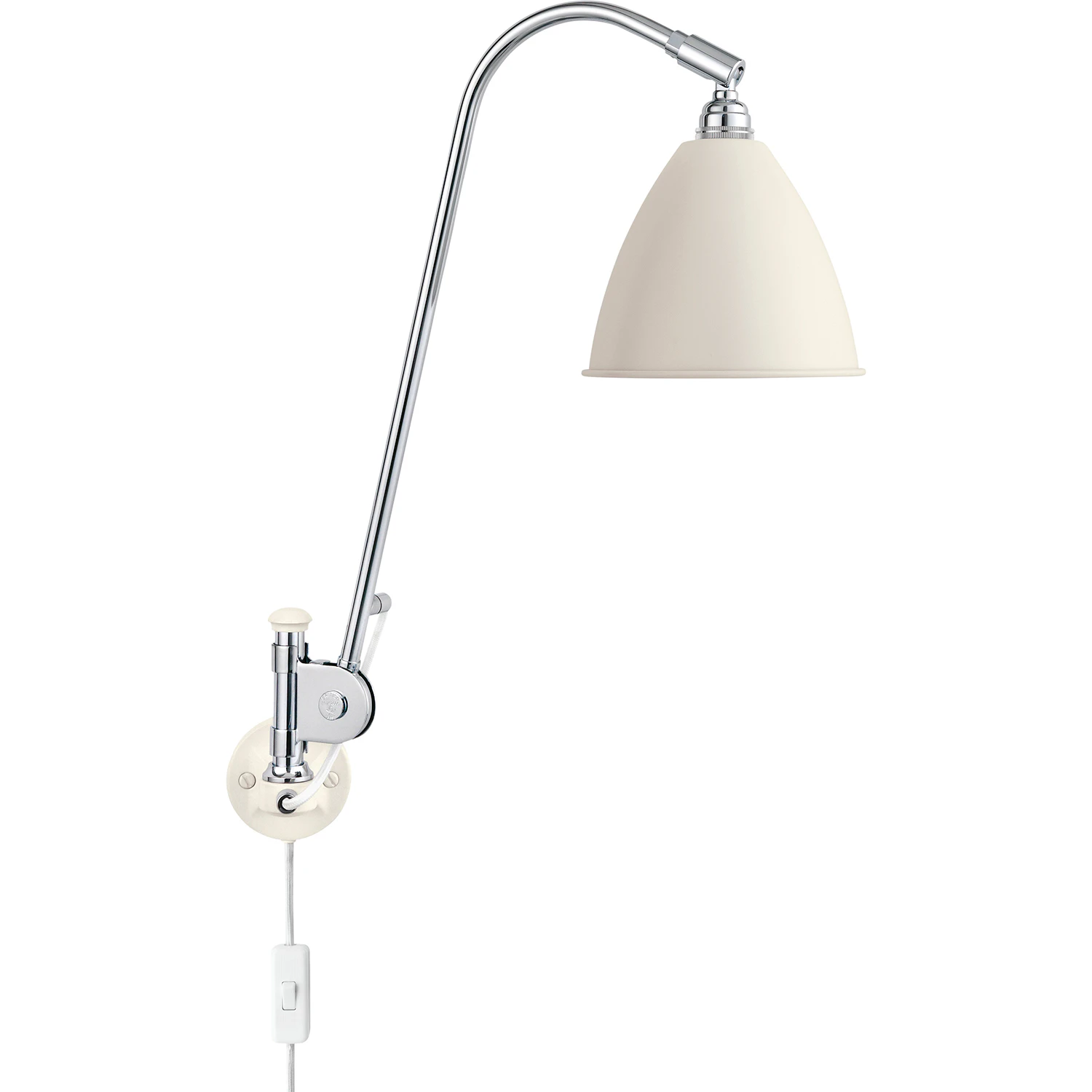 Gubi Bestlite Bl6 V&auml;gglampa /soft White - V&auml;gglampor St&aring;l Krom