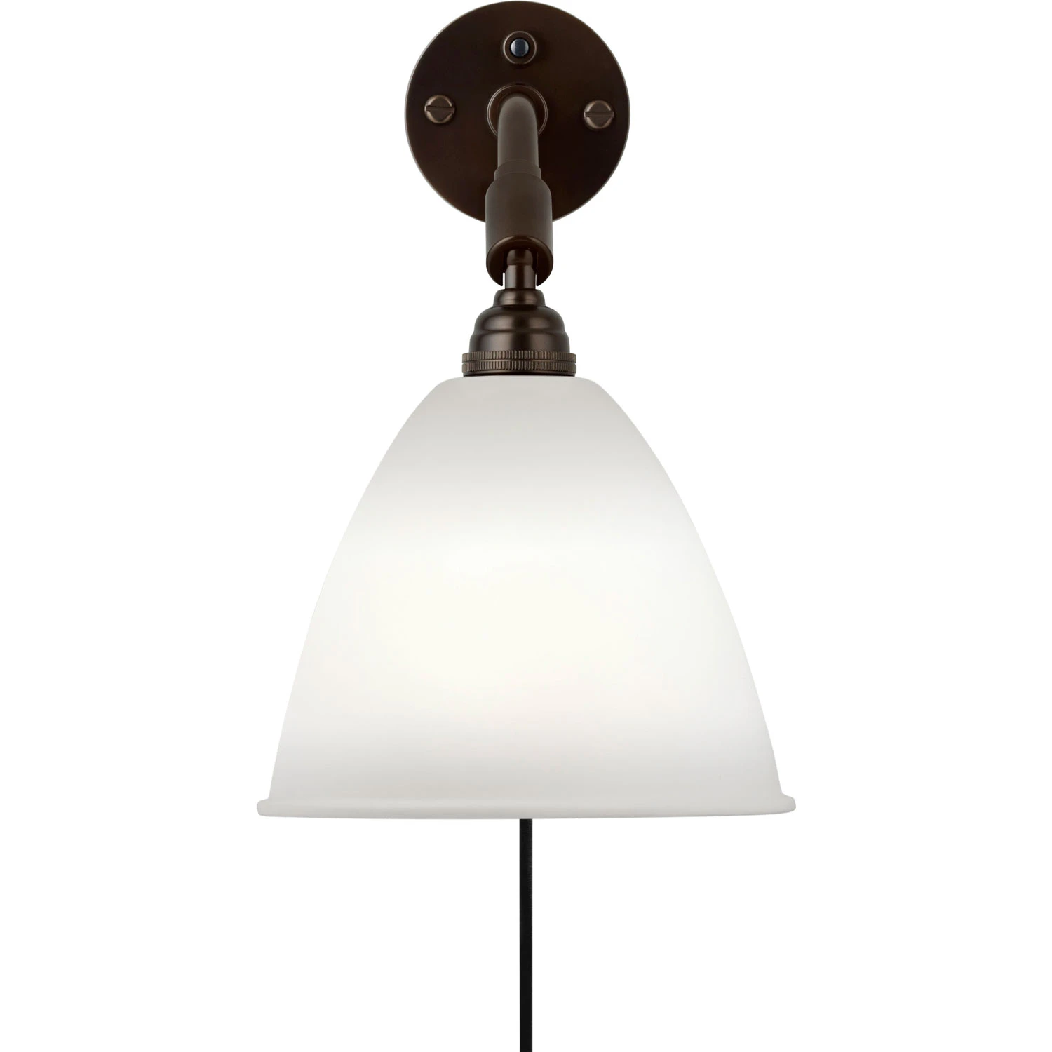 Gubi Bestlite Bl7 V&auml;gglampa Svart M&auml;ssing / Bone China - V&auml;gglampor Benporslin