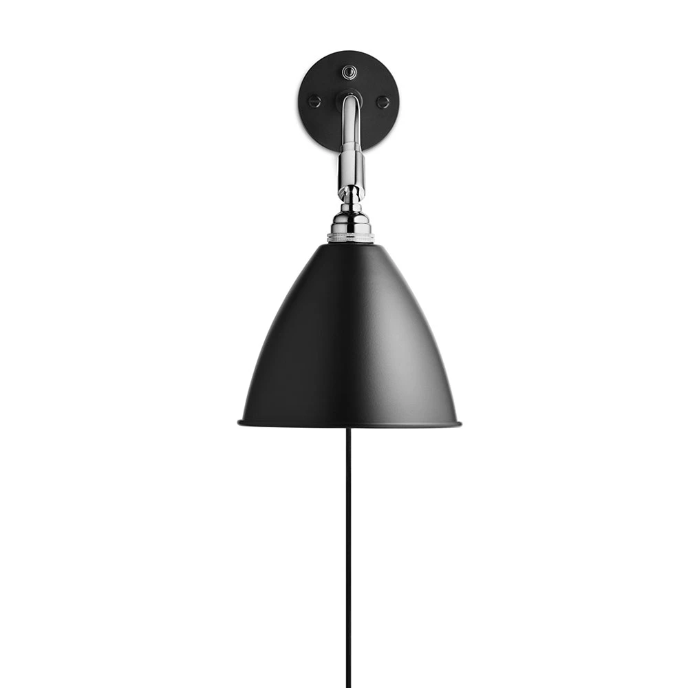 Gubi Bestlite Bl7 V&auml;gglampa Krom / - V&auml;gglampor Metall Svart