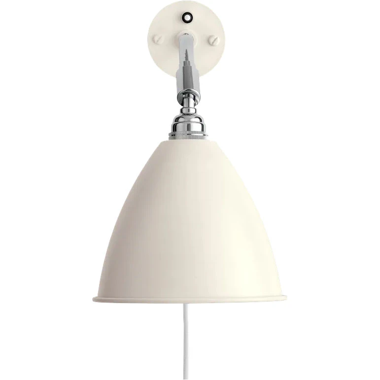 Gubi Bestlite Bl7 V&auml;gglampa / Vit Semi Matt - V&auml;gglampor Metall Krom